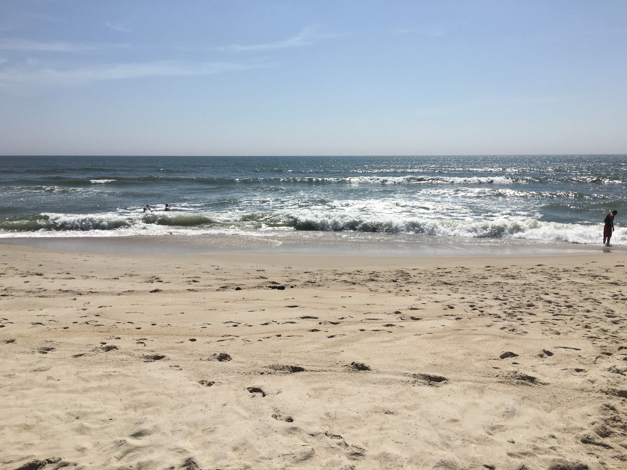 Surf at South Ocean Beach, on the Maryland shore.