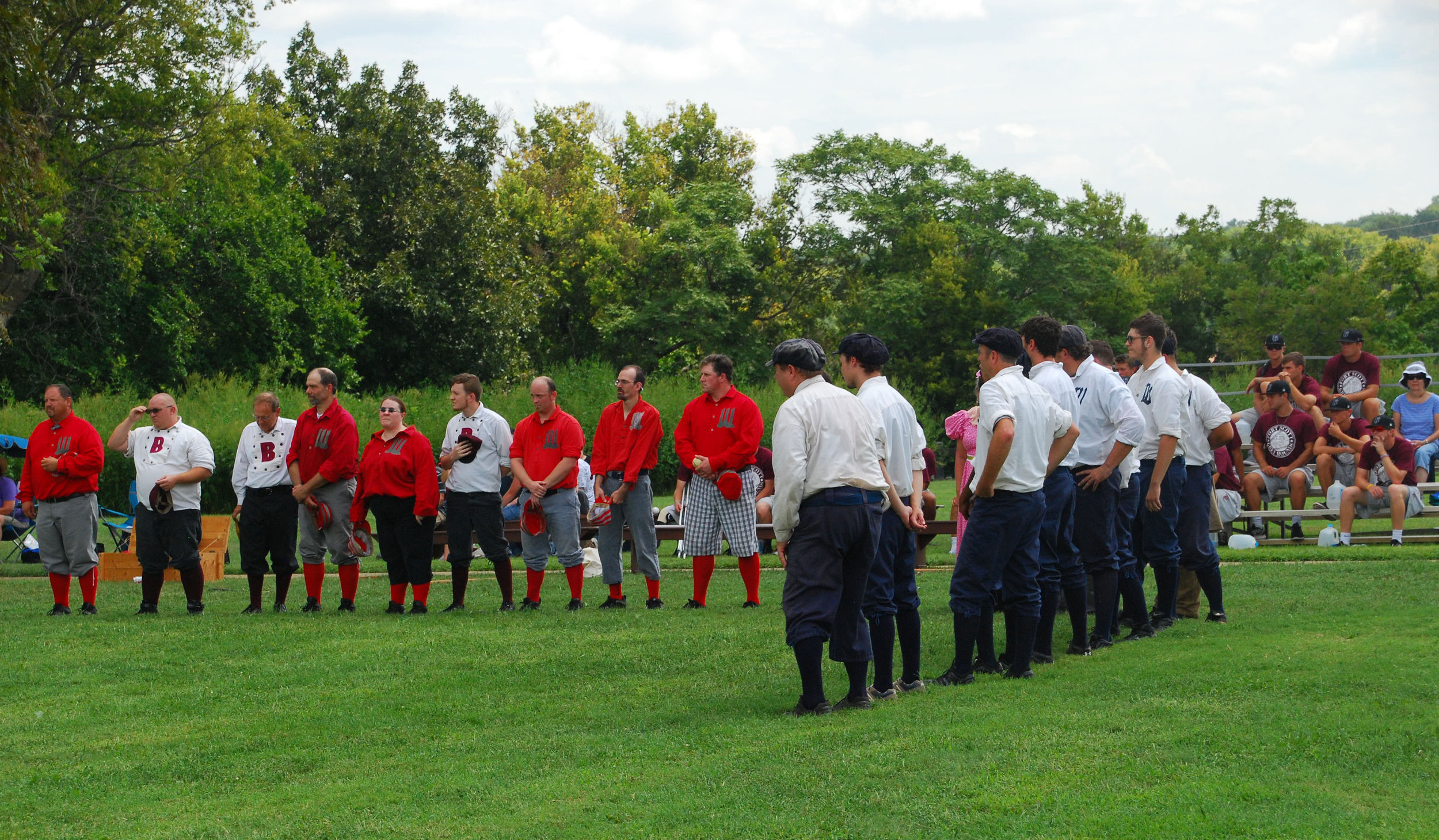  Getting ready for the flag cerimony   