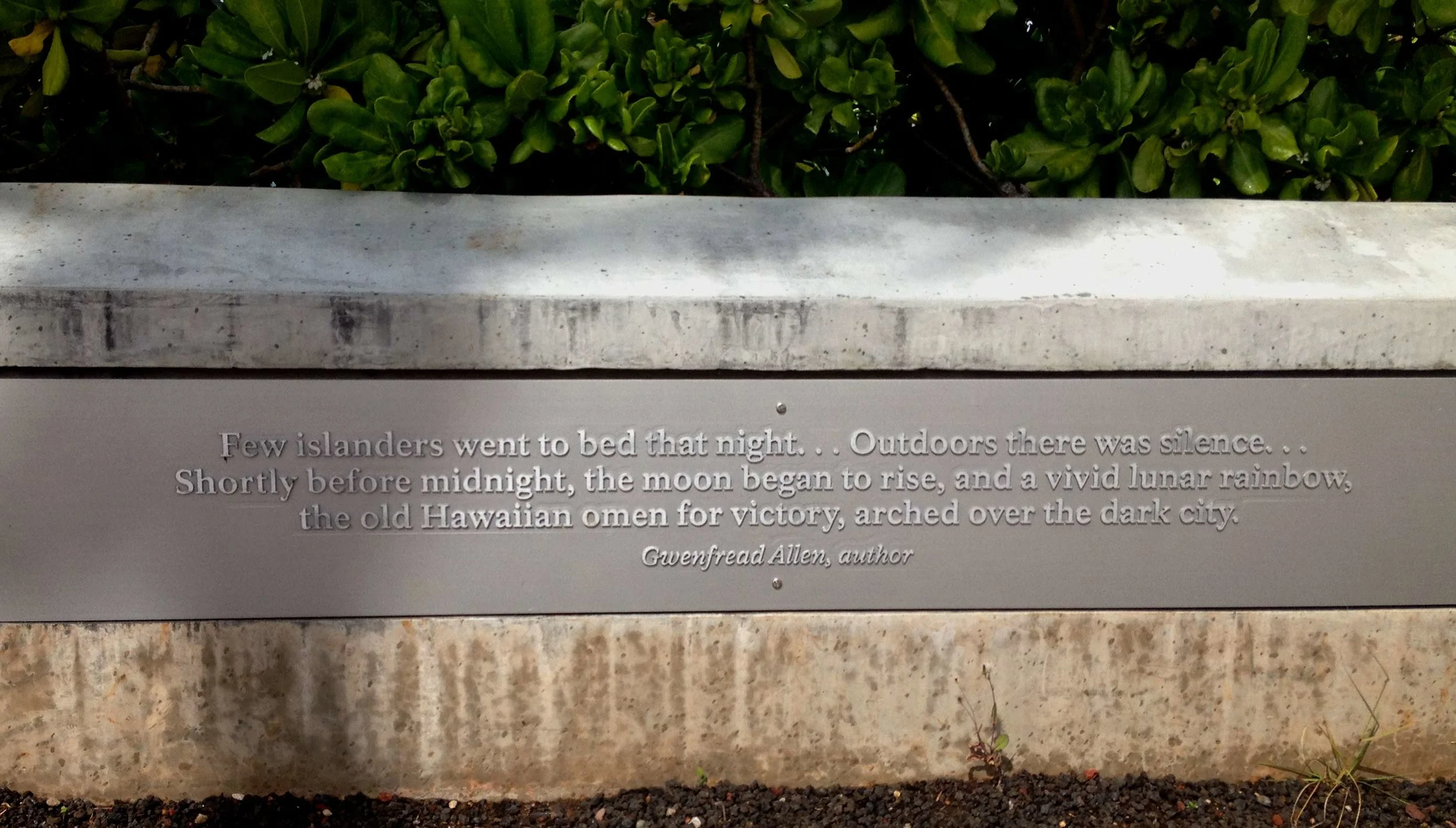 World War II Valor in the Pacific National Monument, O'ahu, photo by Amy Beth Wright.