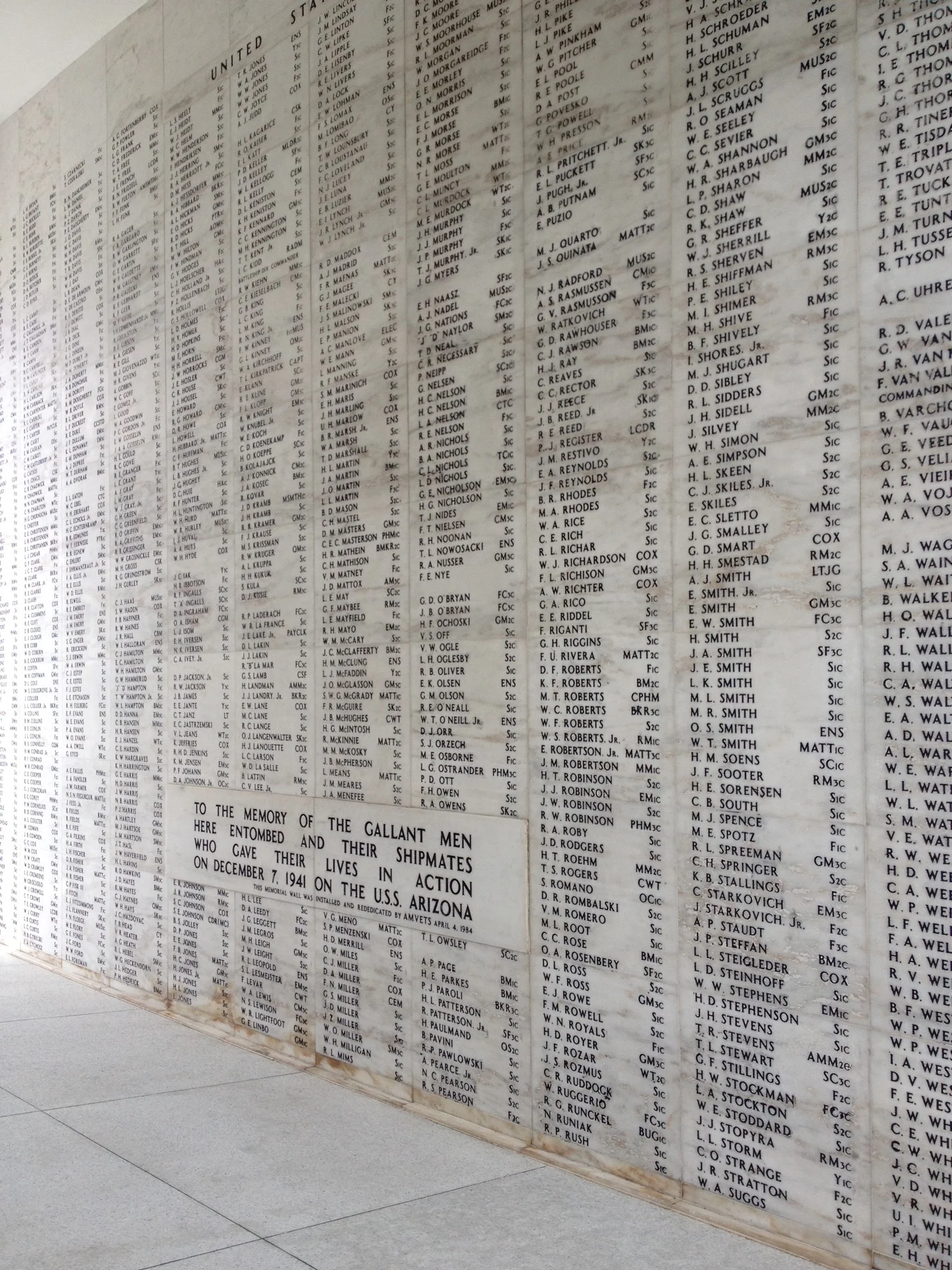 USS Arizona Memorial, photo by Derek Wright.