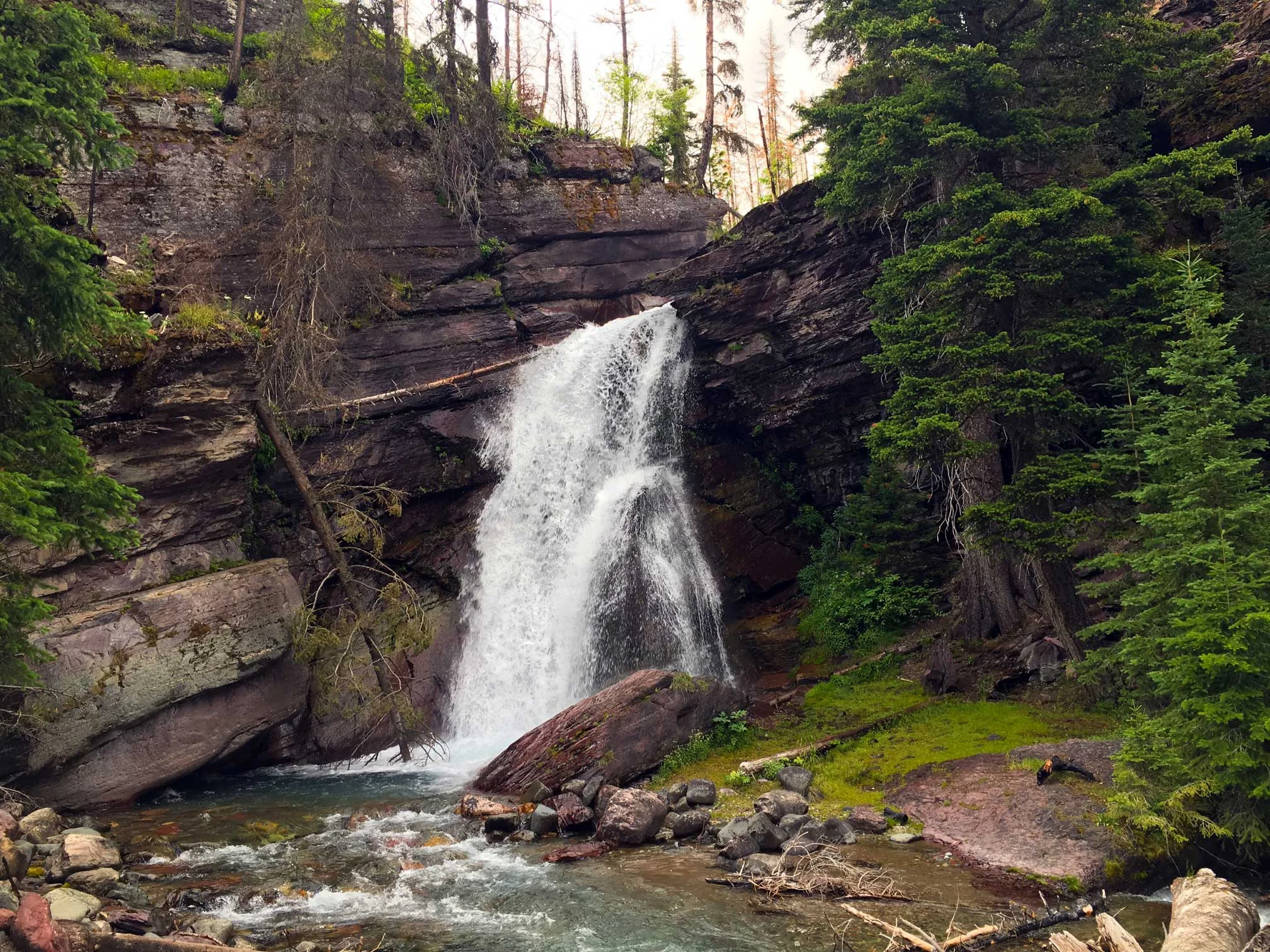 Baring Falls, on the Going-to-the-Sun Road.