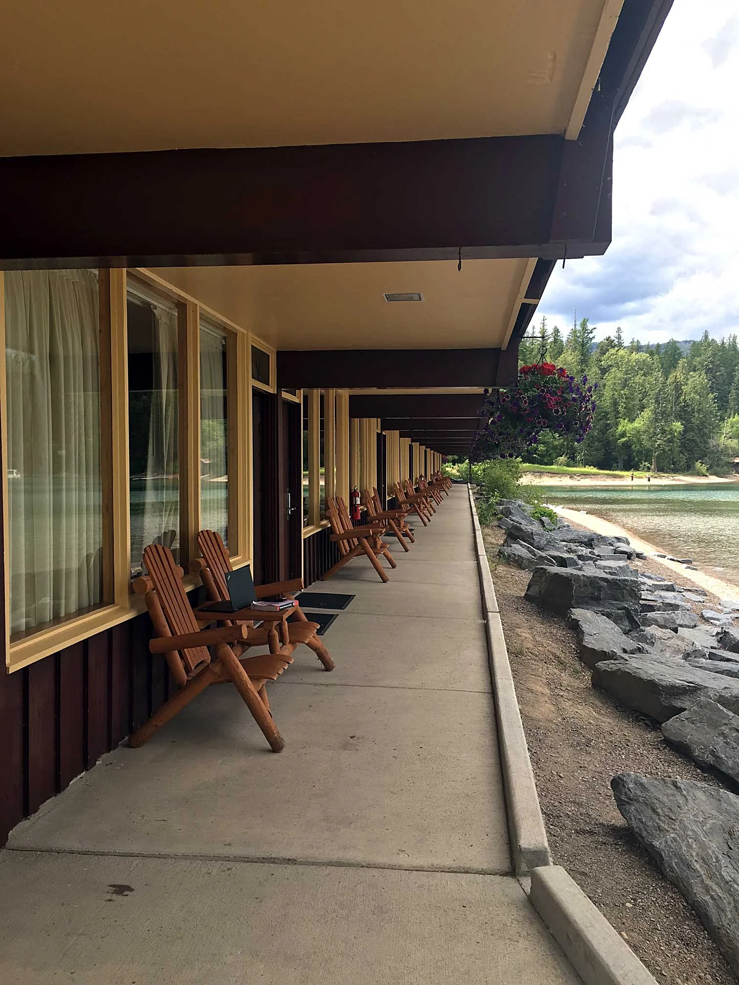 The Village Inn, a Xanterra lodge on Lake McDonald.