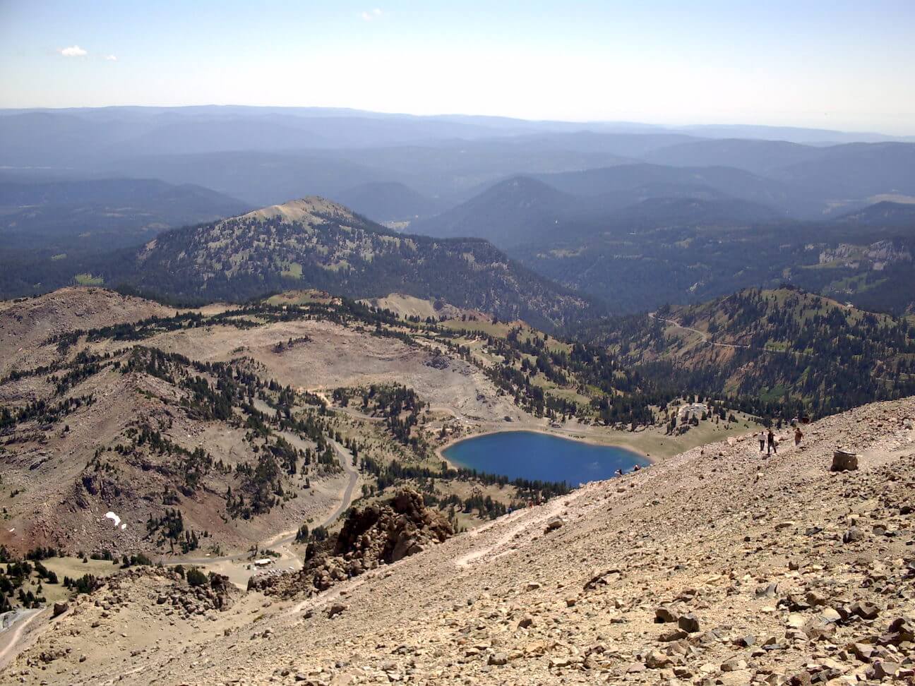 A view from the Lassen Peak trail, photo courtesy Laura Power.