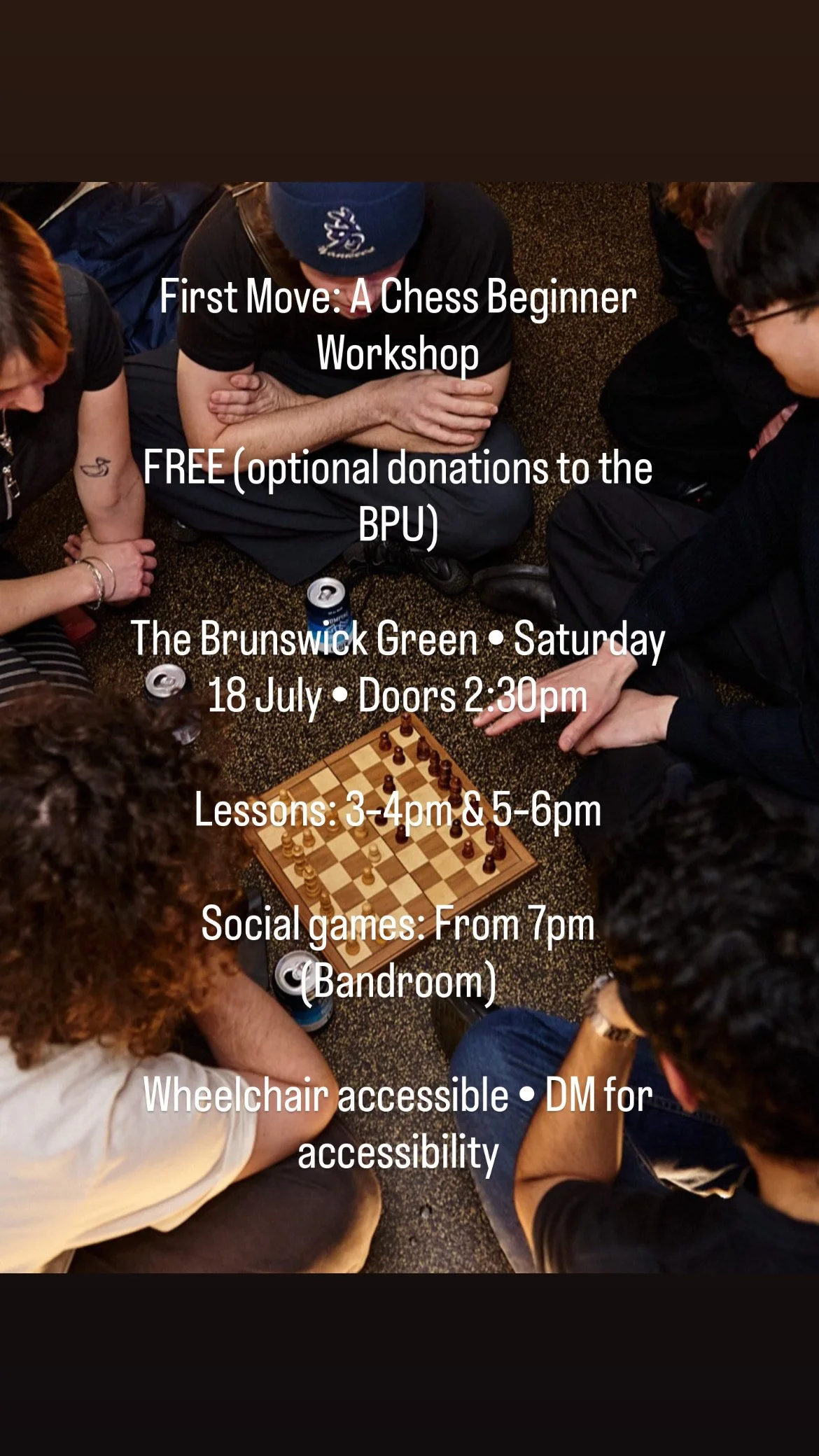 First Move: Beginner Chess Workshops &amp; social games