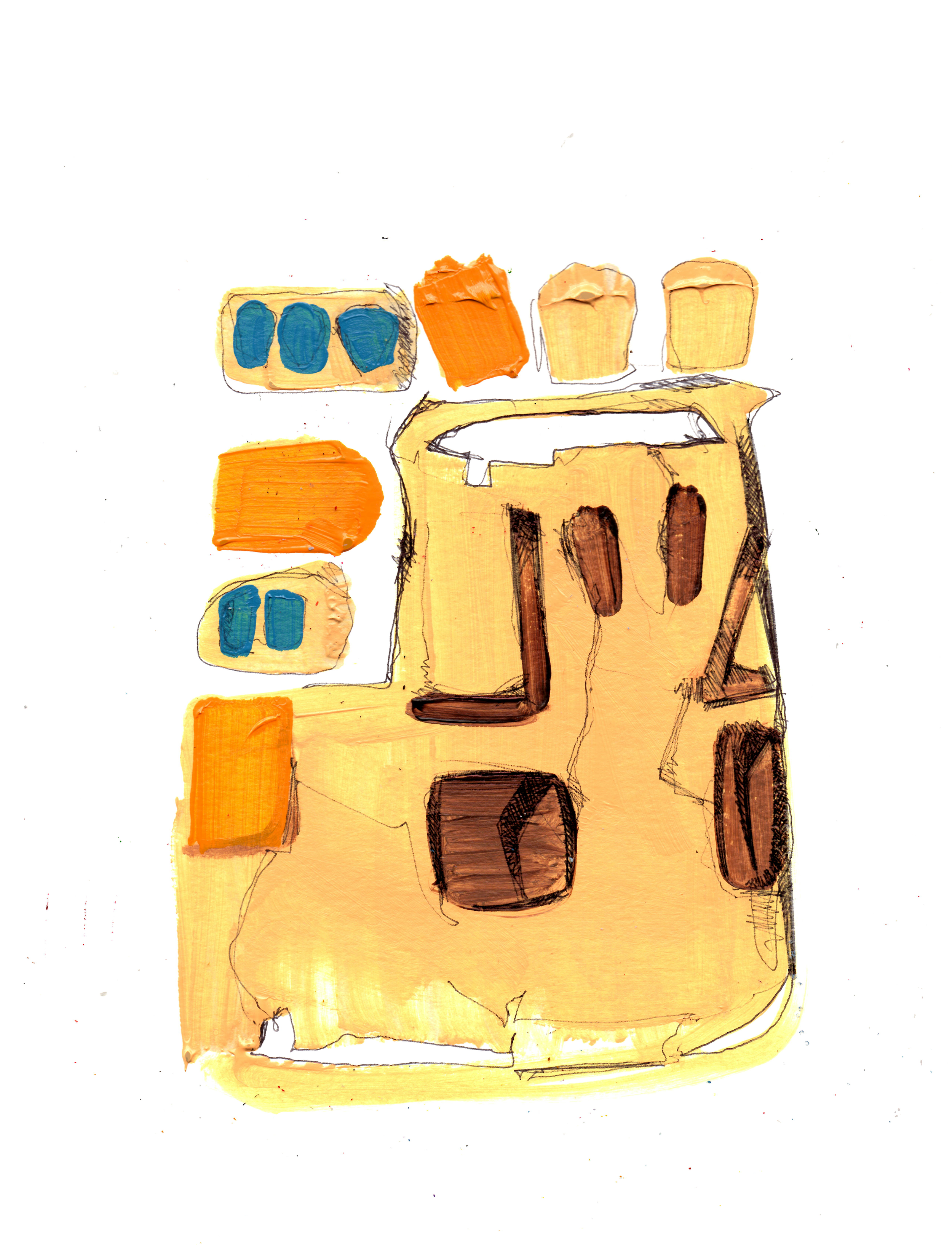 Skull Buried Upside Down