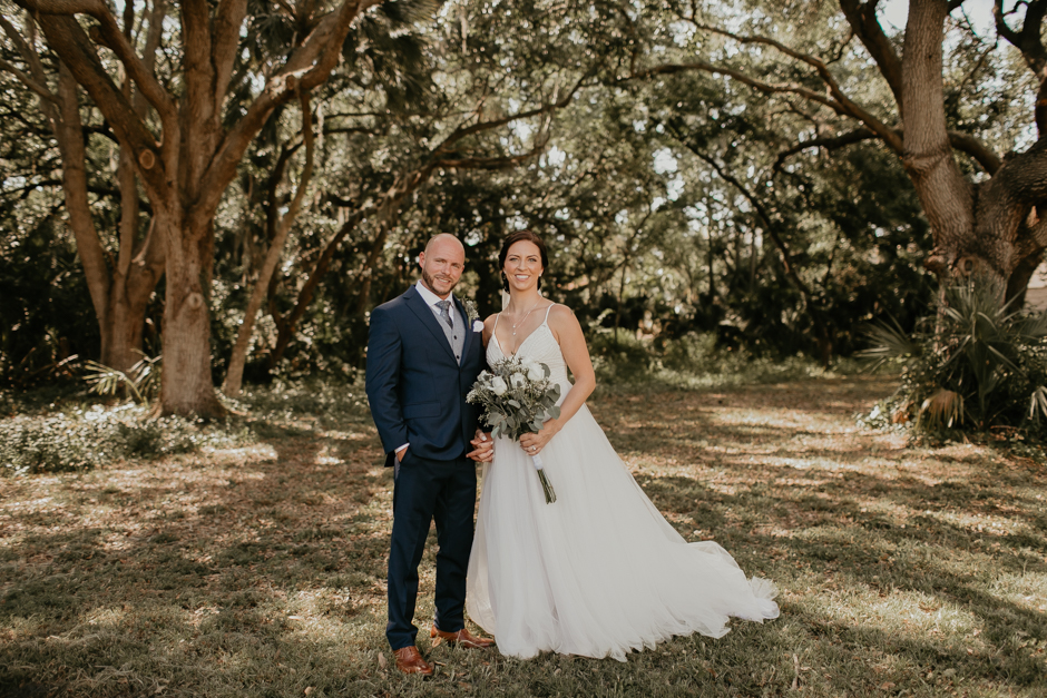 Harborside Chapel Wedding Palm Harbor Hall Bohemian Dusty Steel Blue Clearwater Tampa Wedding Photographer BHLDN Willowwby Thistle Gown White Magnolia Bridal -52.jpg