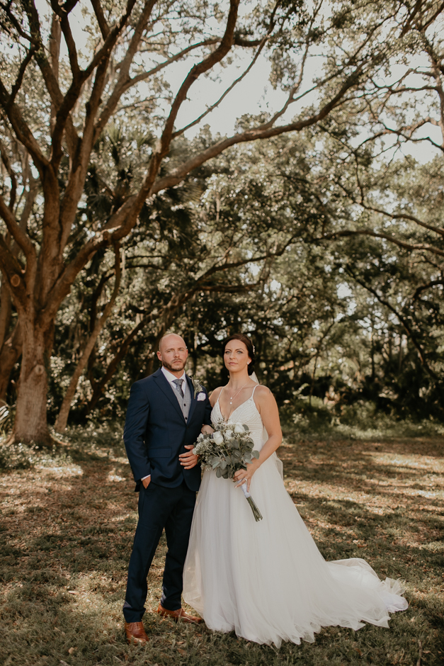 Harborside Chapel Wedding Palm Harbor Hall Bohemian Dusty Steel Blue Clearwater Tampa Wedding Photographer BHLDN Willowwby Thistle Gown White Magnolia Bridal -54.jpg