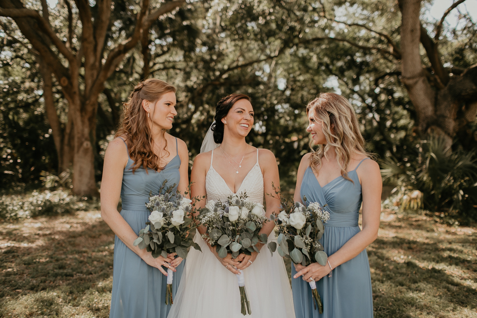 Harborside Chapel Wedding Palm Harbor Hall Bohemian Dusty Steel Blue Clearwater Tampa Wedding Photographer BHLDN Willowwby Thistle Gown White Magnolia Bridal -65.jpg