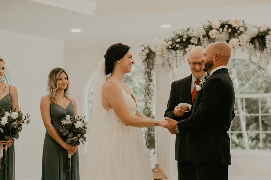 Harborside Chapel Wedding Palm Harbor Hall Bohemian Dusty Steel Blue Clearwater Tampa Wedding Photographer BHLDN Willowwby Thistle Gown White Magnolia Bridal -95.jpg