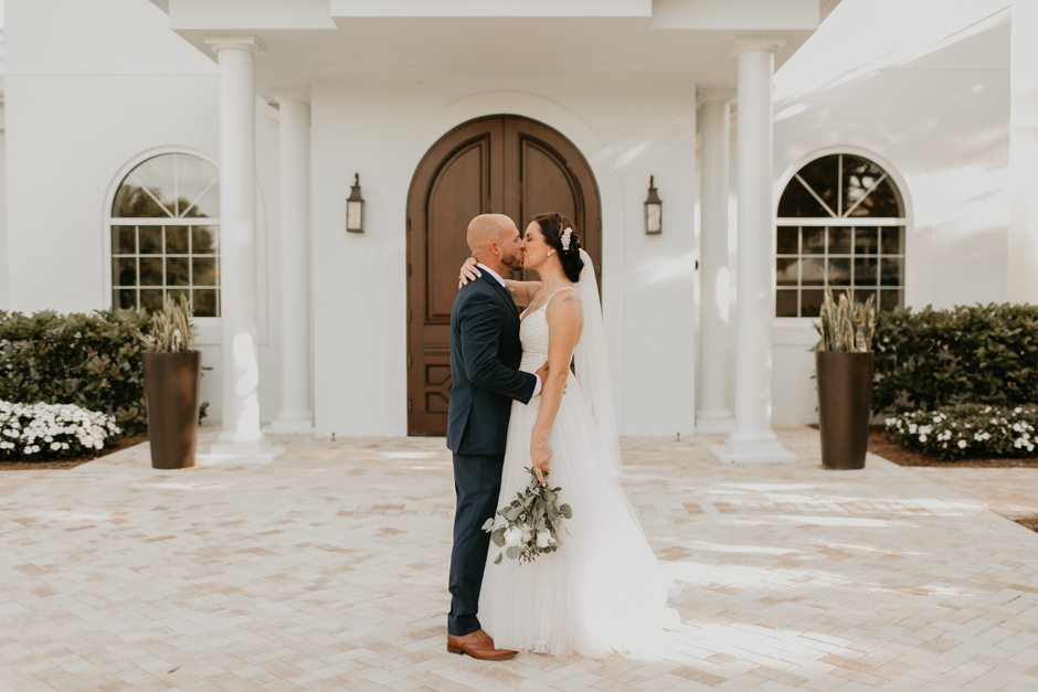 Harborside Chapel Wedding Palm Harbor Hall Bohemian Dusty Steel Blue Clearwater Tampa Wedding Photographer BHLDN Willowwby Thistle Gown White Magnolia Bridal -120.jpg