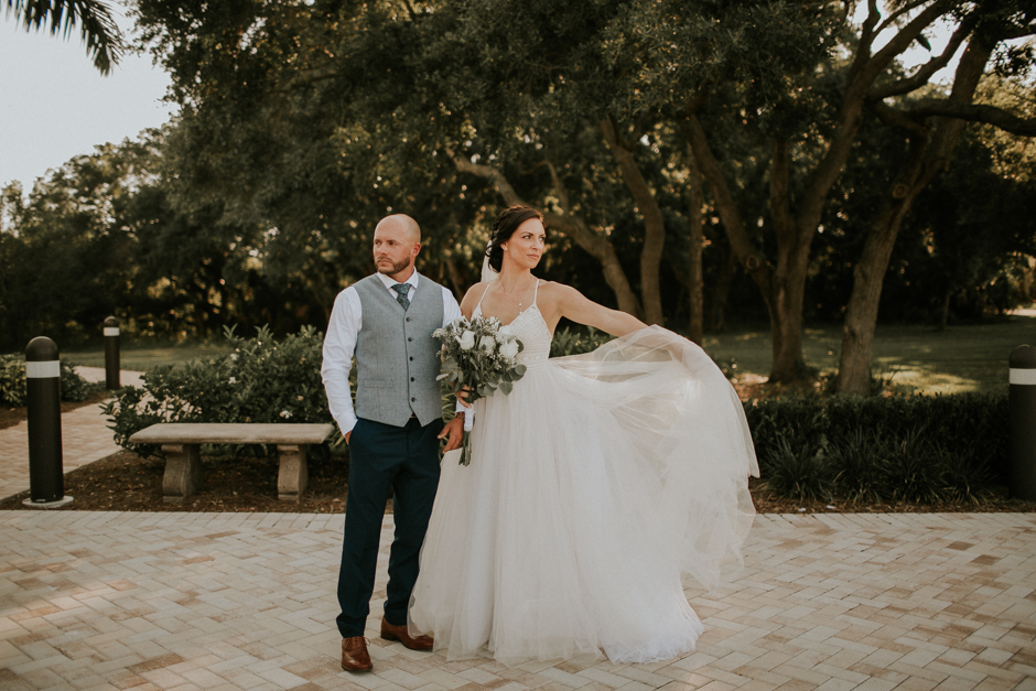 Harborside Chapel Wedding Palm Harbor Hall Bohemian Dusty Steel Blue Clearwater Tampa Wedding Photographer BHLDN Willowwby Thistle Gown White Magnolia Bridal -124.jpg