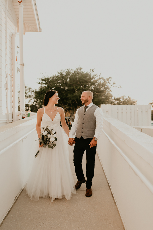 Harborside Chapel Wedding Palm Harbor Hall Bohemian Dusty Steel Blue Clearwater Tampa Wedding Photographer BHLDN Willowwby Thistle Gown White Magnolia Bridal -146.jpg