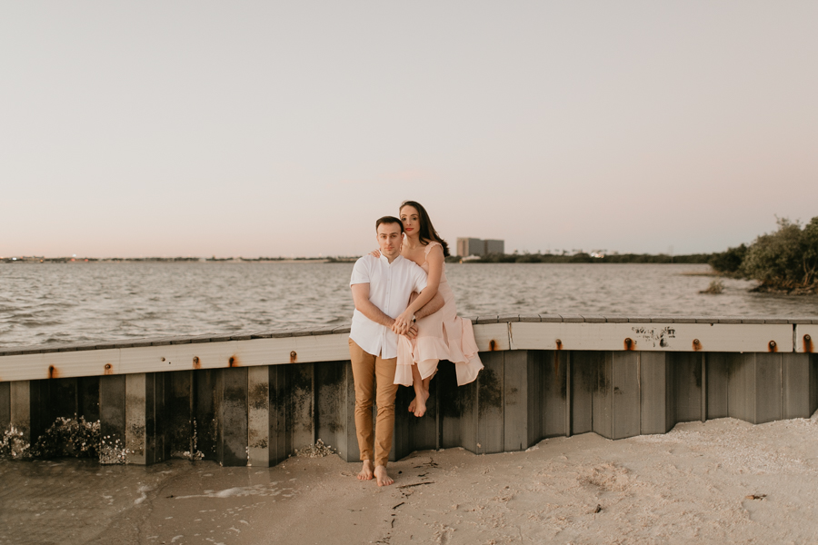 Moody Tampa Engagement Session Natural Tampa Wedding Photographer Tampa Elopement Photographer Beach Engagement Session Cypress Point Park Engagement Session-64.jpg