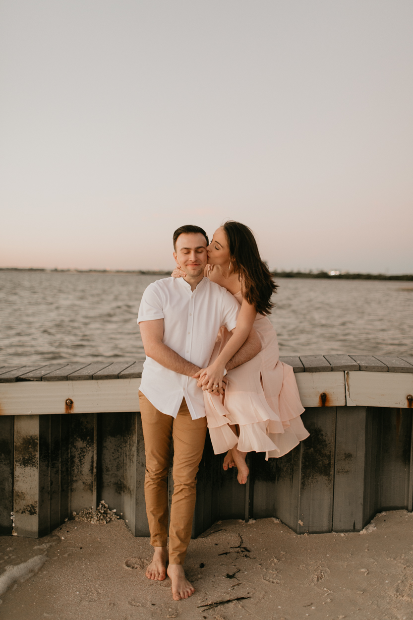 Moody Tampa Engagement Session Natural Tampa Wedding Photographer Tampa Elopement Photographer Beach Engagement Session Cypress Point Park Engagement Session-65.jpg