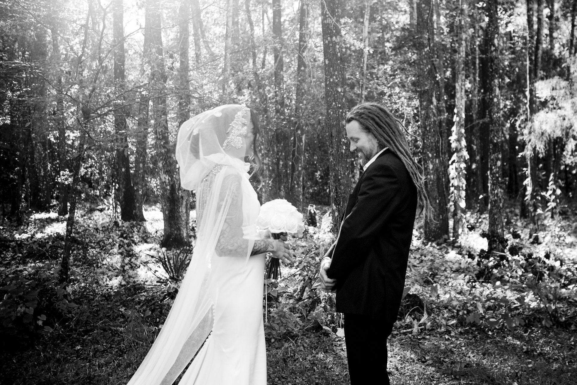 Havenwood Event Wedding in Tampa Florida Modern Wedding Inpiration Tampa Wedding Photographer Black and White Wedding Hooded Veil-33.jpg
