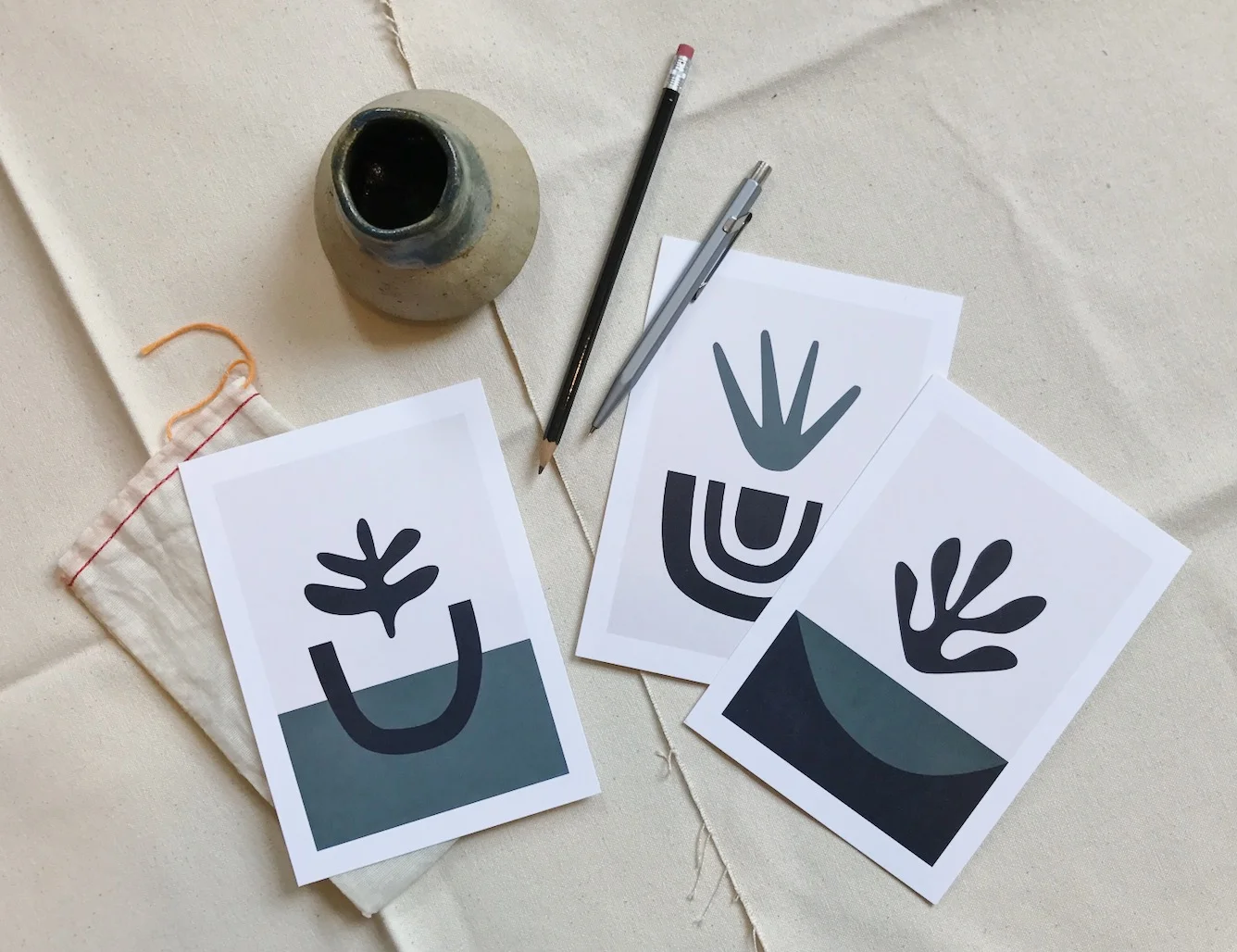 Succulent Postcards - Set of 3