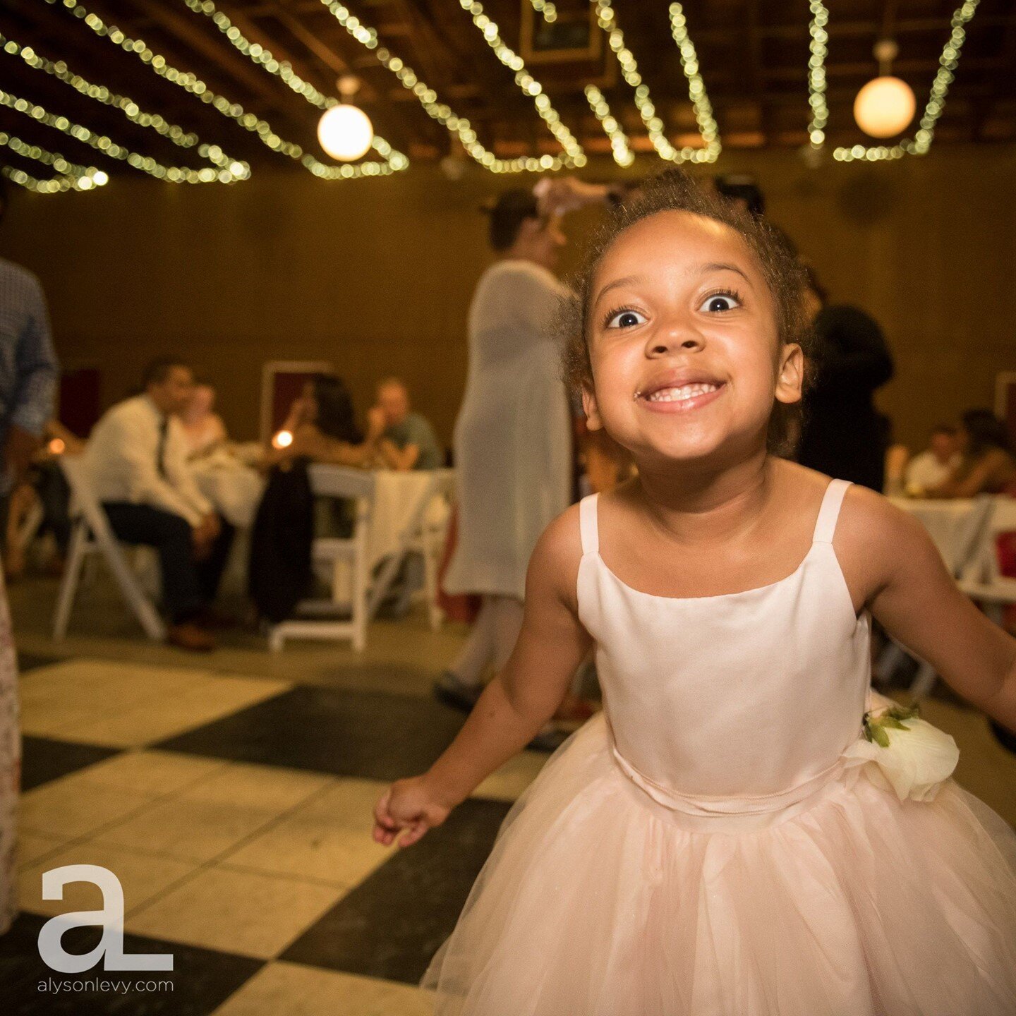 More flower girl dance floor fun.