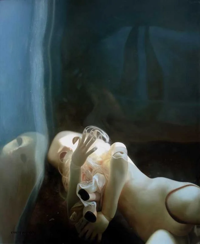 悲傷的夢 / 陳穎 / 油彩畫布 / 140x125cm / 2009