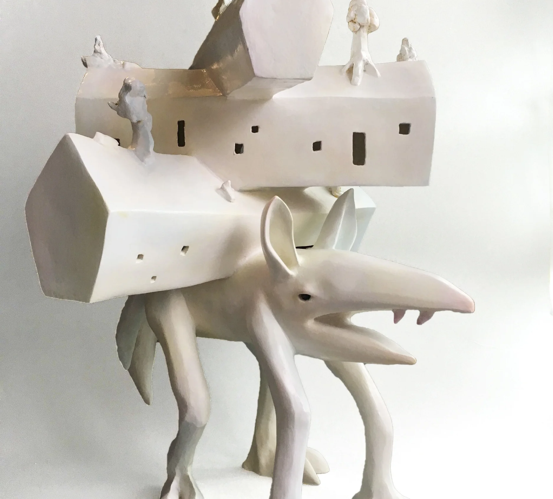 逃離＿日本石土.油彩＿40x41x61cm.jpg