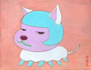 我喬喬 17.5×14.0cm Acrylic on canvas 2018-2019