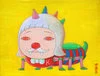 犬儒者 17.5×14.0cm Acrylic on canvas 2018-2019