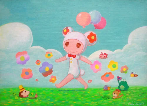 春之頌歌 33.0×24.0cm Acrylic on canvas 2019