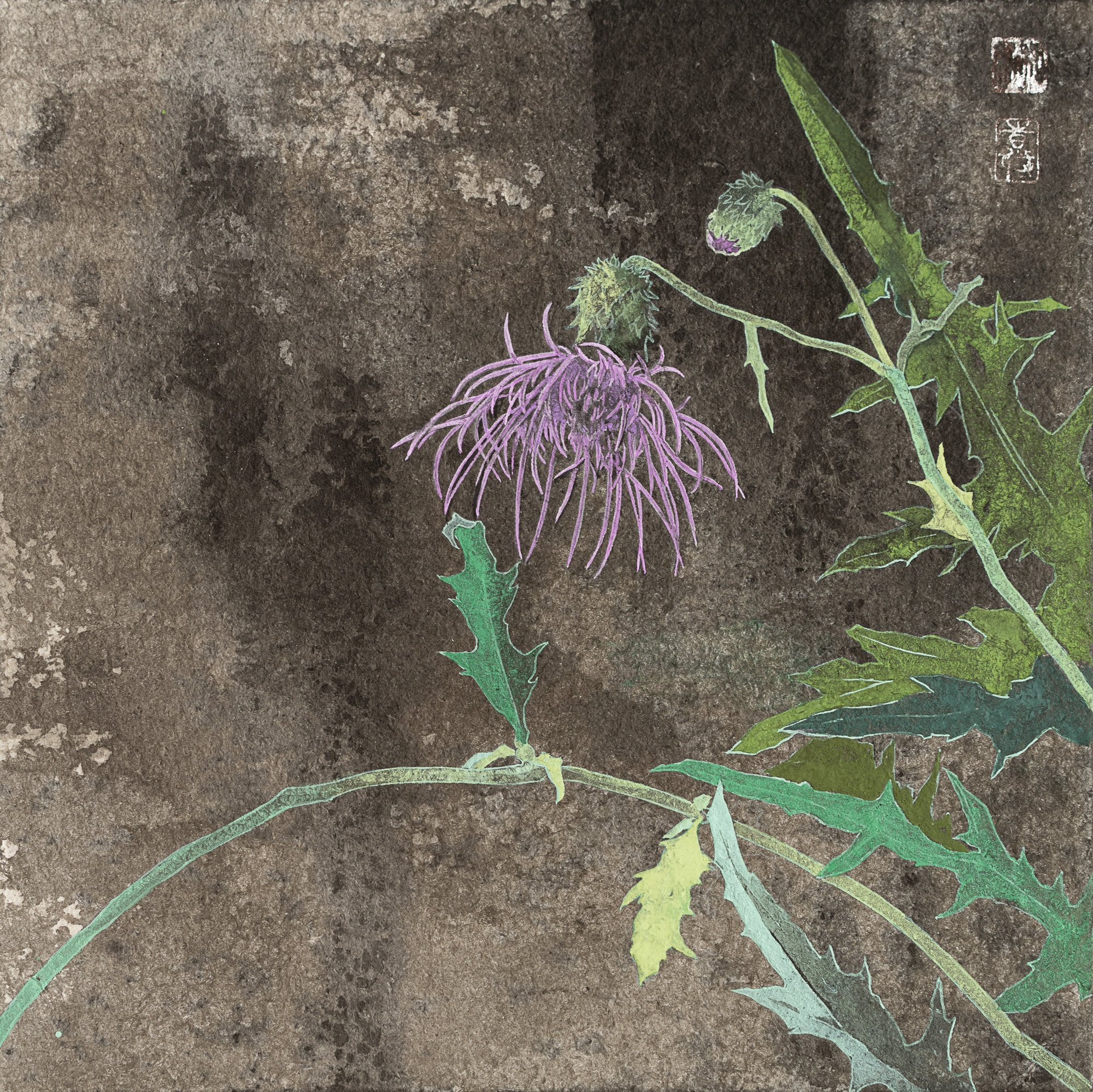 11- 水口和紀　Thistle  30×30cm 2024.jpg