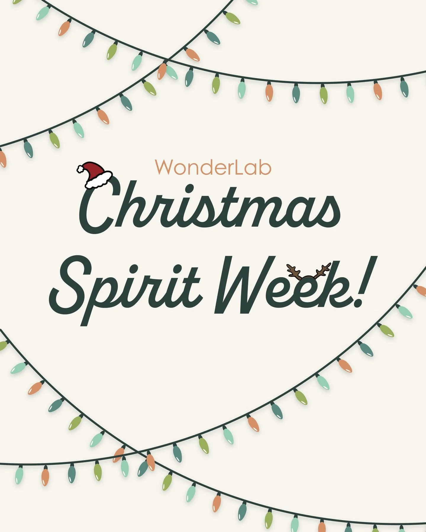 Christmas Spirit Week is coming to WonderLab! ✨🎄

December 15&ndash;19, we&rsquo;re spreading holiday cheer all week long! Swipe ➡️ to see each day&rsquo;s theme and get ready to dress up, celebrate, and have FUN in therapy!
We can&rsquo;t wait to s