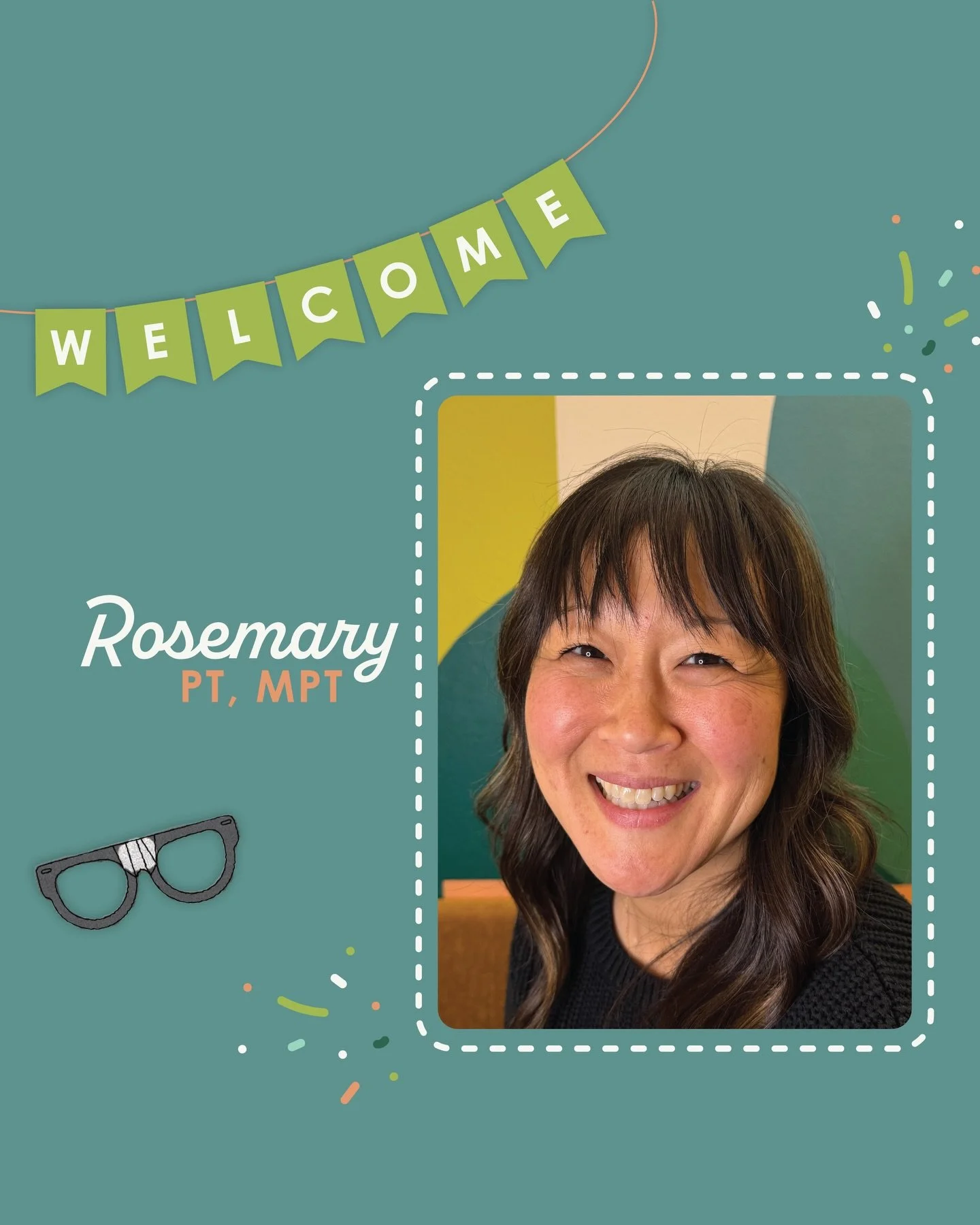 Please help us a give warm WonderLab welcome to Rosemary, PT, MPT! She is joining our PT team as a physical therapist. Rosemary, we are so happy you&rsquo;re here!⭐️🤓