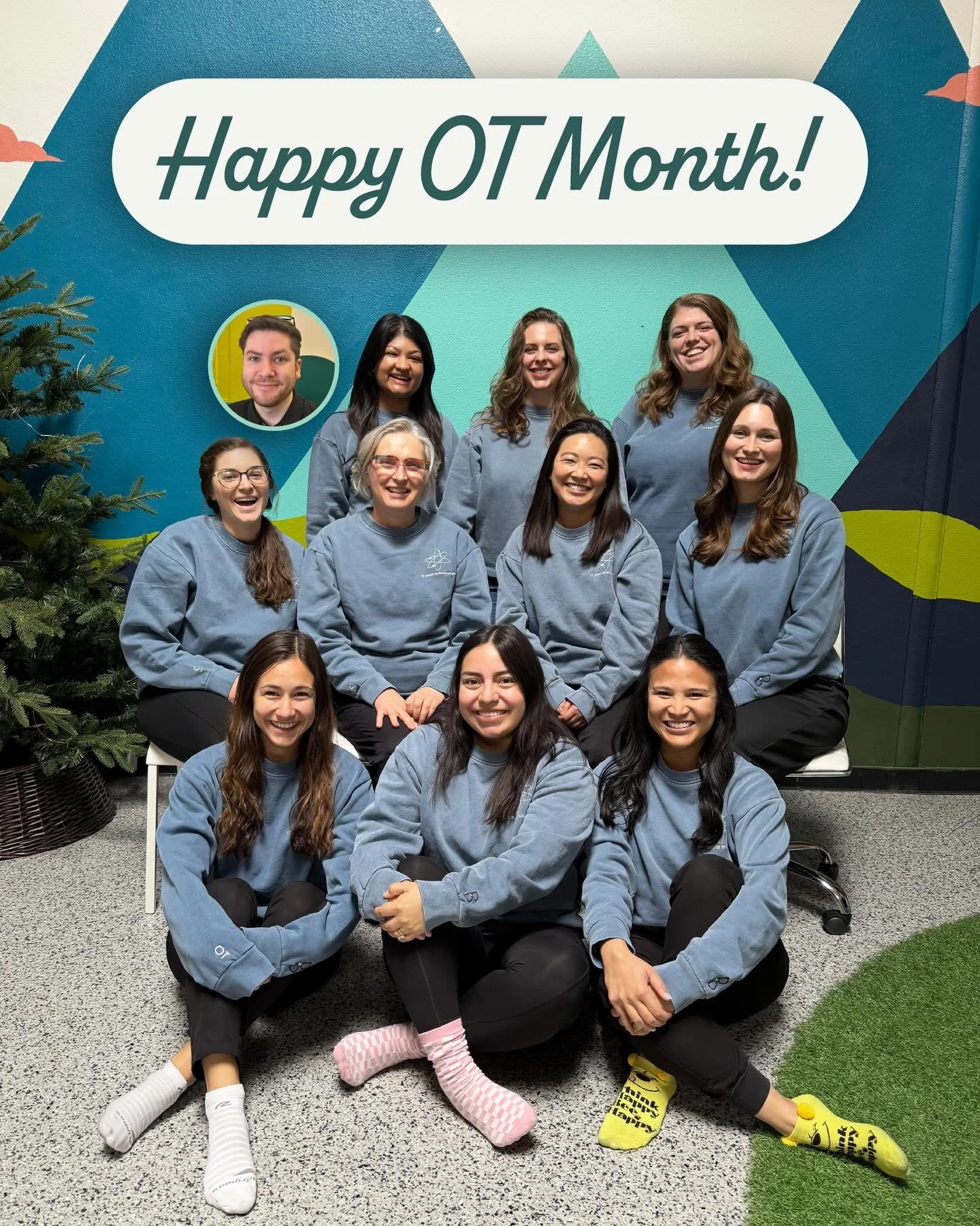 Our OT team is just the best! We are so thankful for each and every one of them. Happy OT month!!!🥳💚