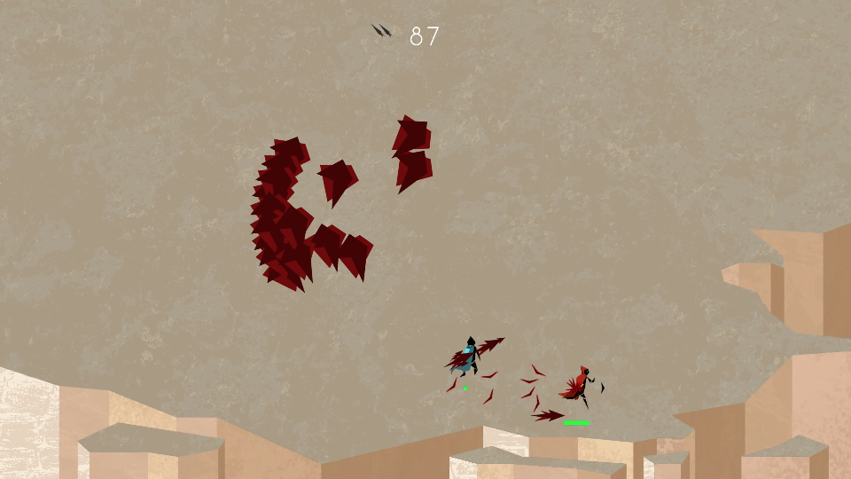 This project started out as a 15 week assignment at the NYU Game Center . It is a game about combining the expressive button mashing of bullet hell/shmup games with a tactical 2D fighter. We focused on the mantra "easy to pick up, difficult to master" as our design philosophy. Apotheosis, as shown here in it's alpha version, was made with Christian Sutton and Sam Von Ehren . It debuted as part of the NYU Game Center Indie booth at EVO 2016 in Las Vegas, NV. In addition to being part of the original 15 week team, I've worked on the visual design and production, audio design and music composition, UI design and narrative framework as well as gameplay design. The playable beta is available here for pay what you want. The footage and screens shown here reflect a game that is still in development and may or may not be reflective of the final product.