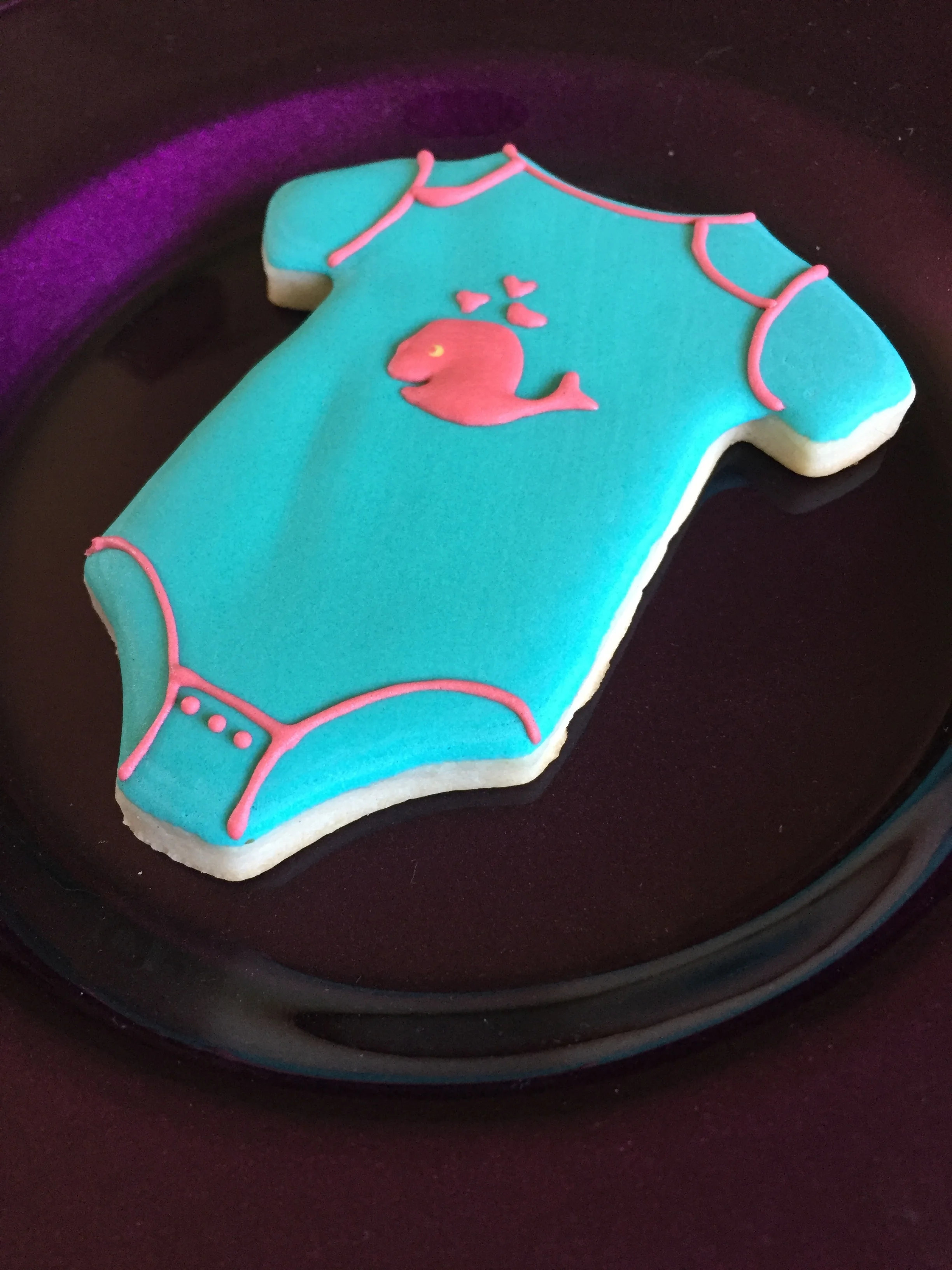 Whale Onsie Cookie
