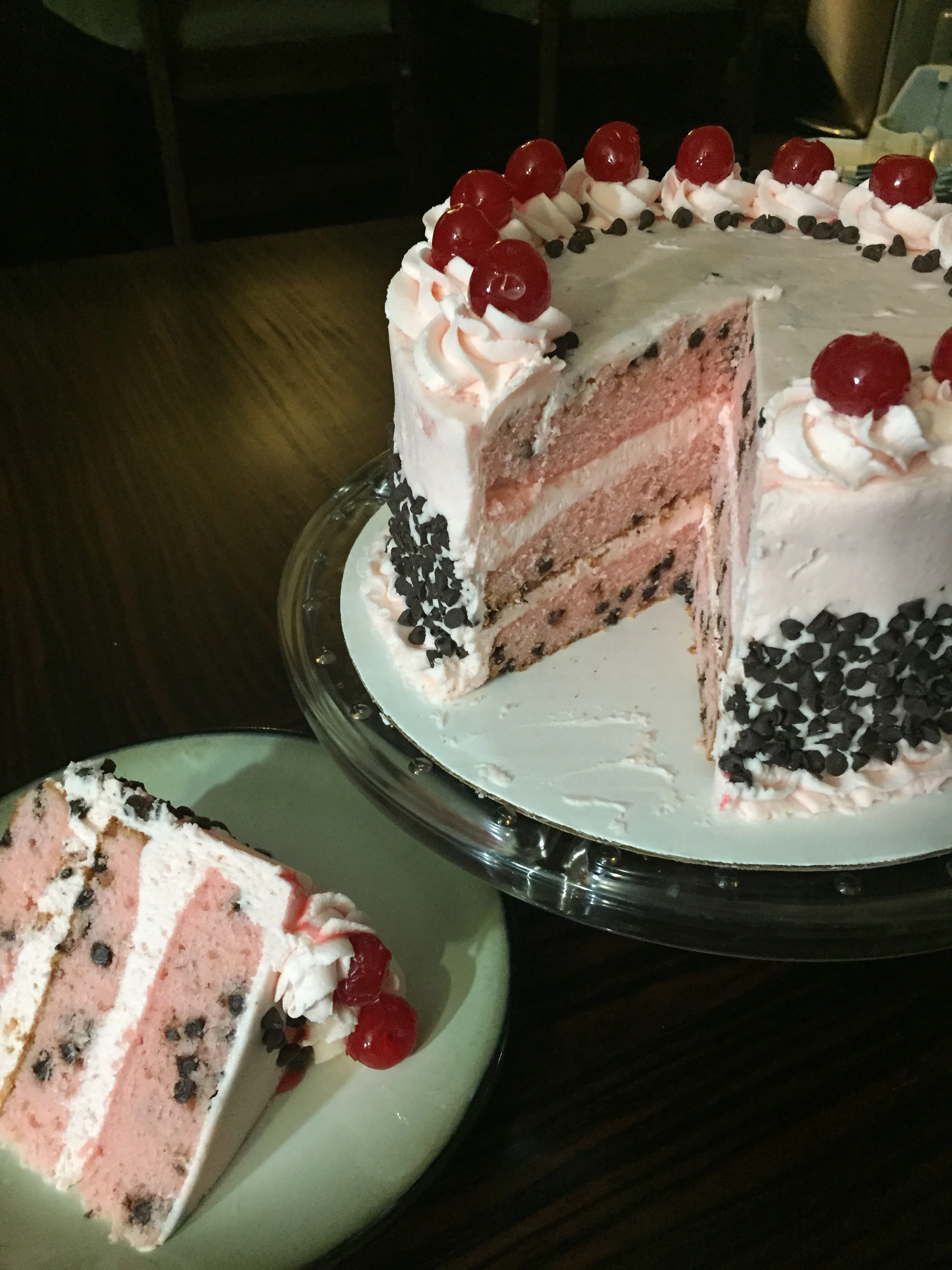 Cherry Chocolate Chip Cake