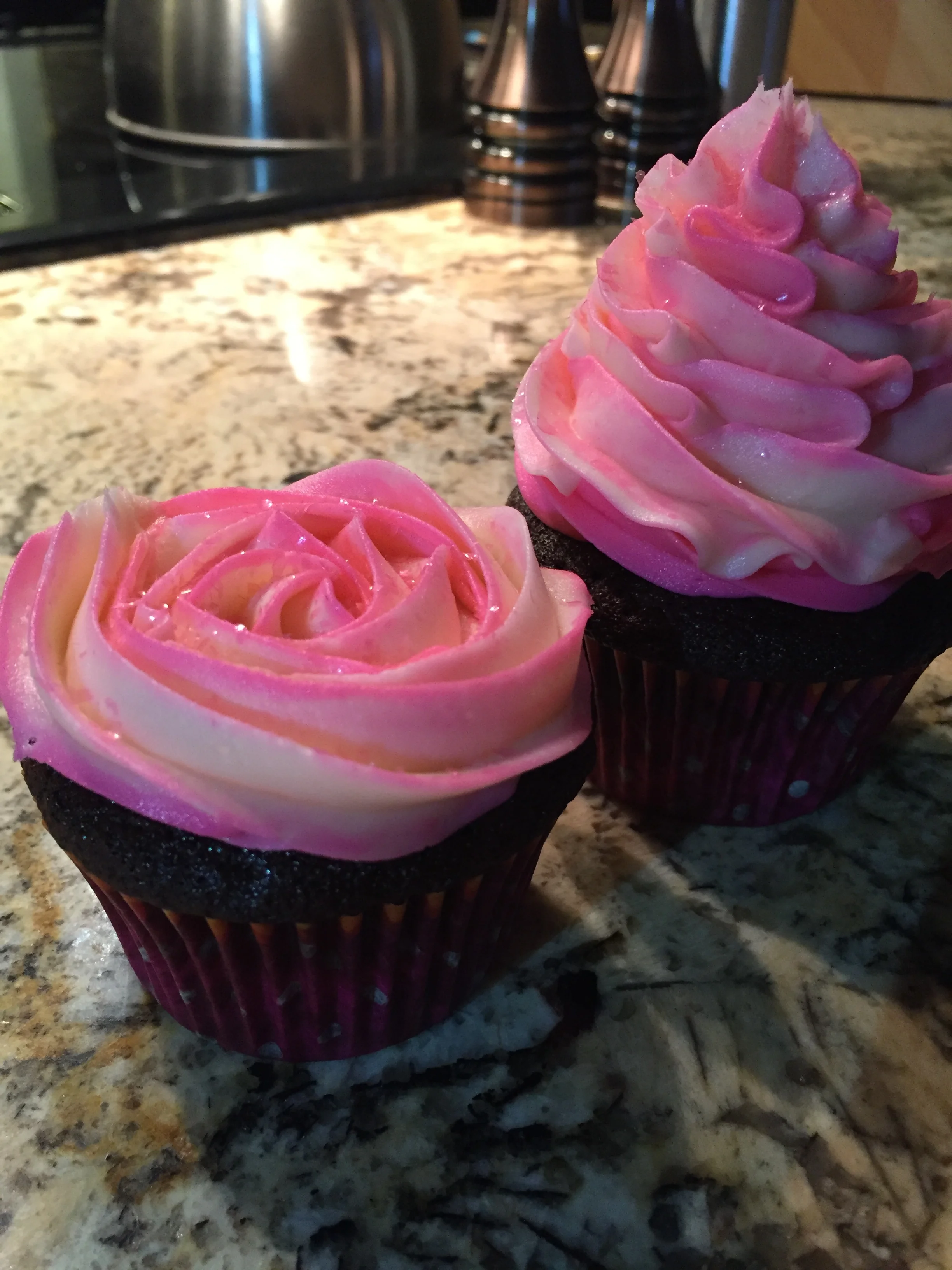 Pink Peppermint Cupcakes