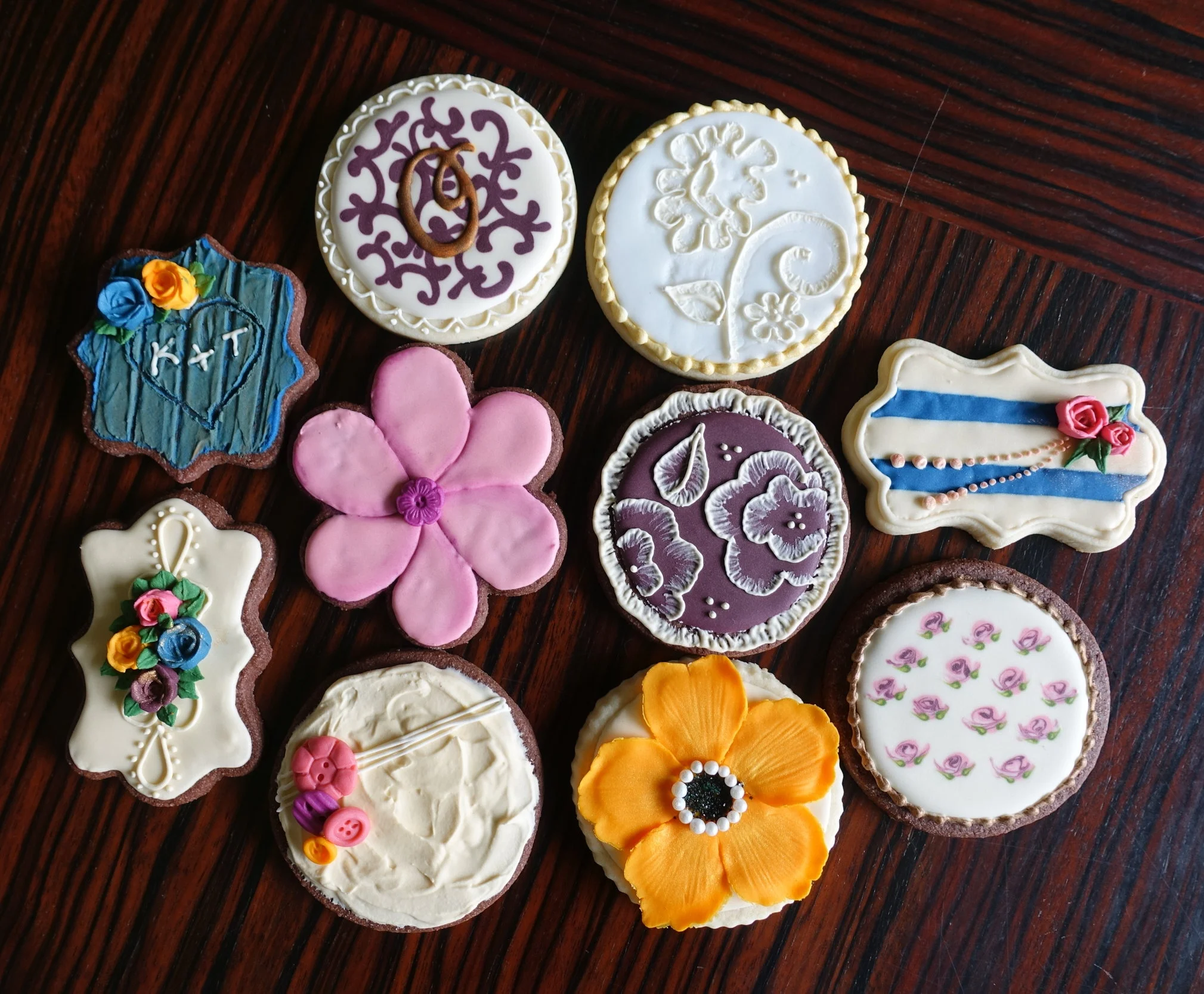 Flora Dress Inspired Cookies