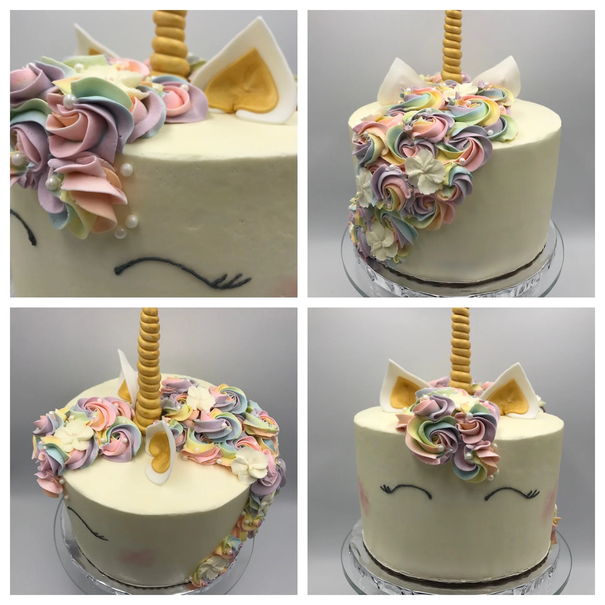 Pastel Unicorn Rainbow Cake