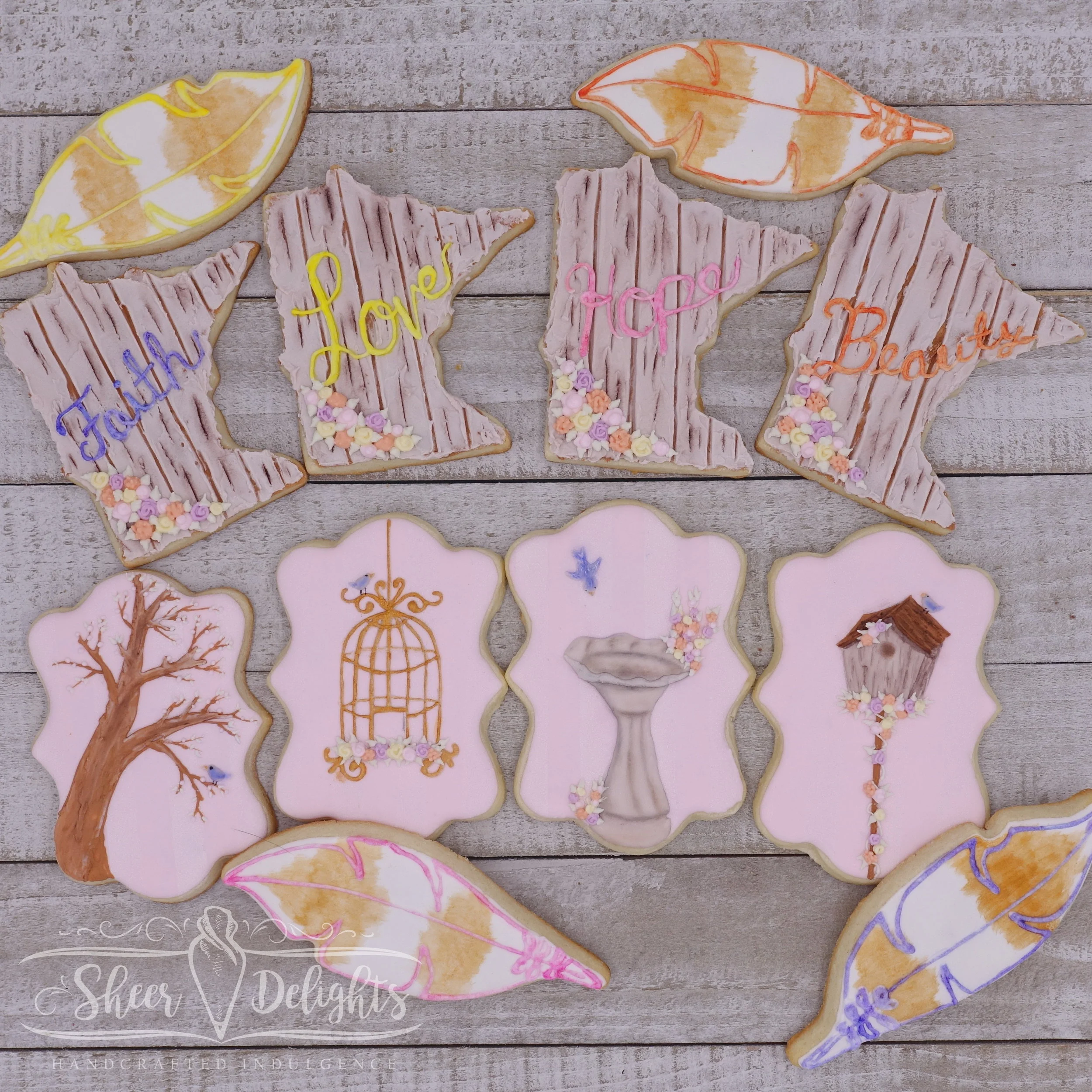 Springtime Bird Theme Cookies