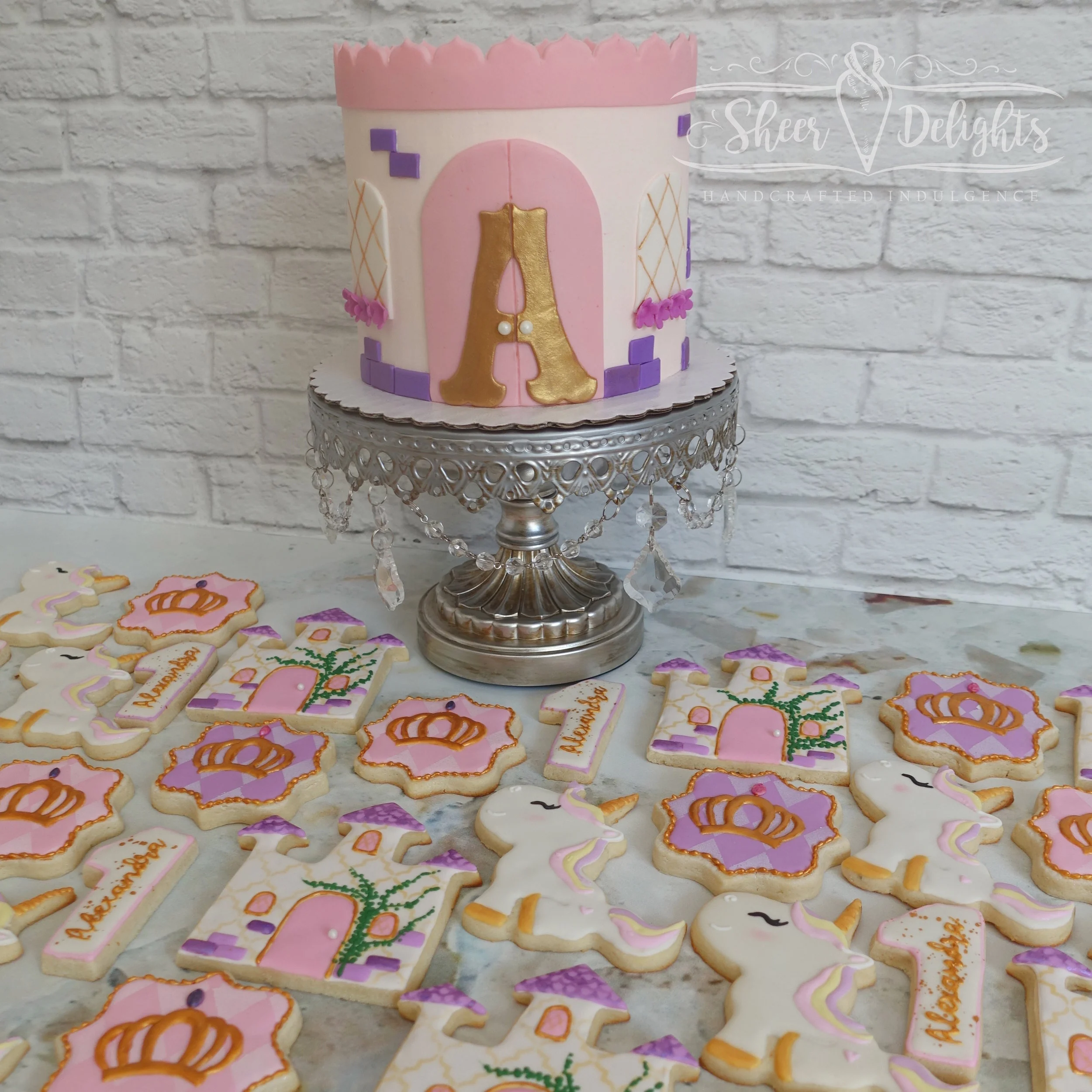 Princess Castle Cake & Cookies