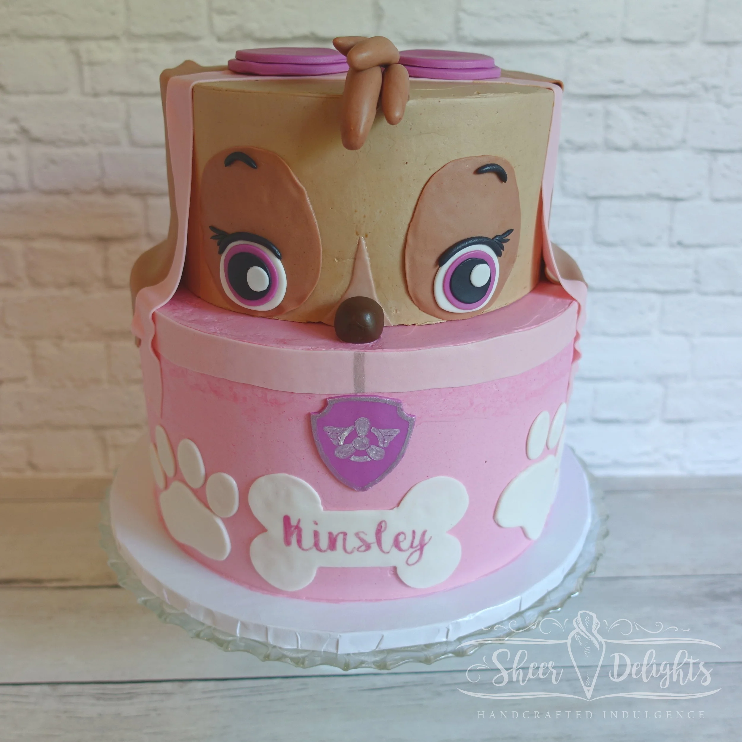 Skye Paw Patrol Two-Tiered Cake