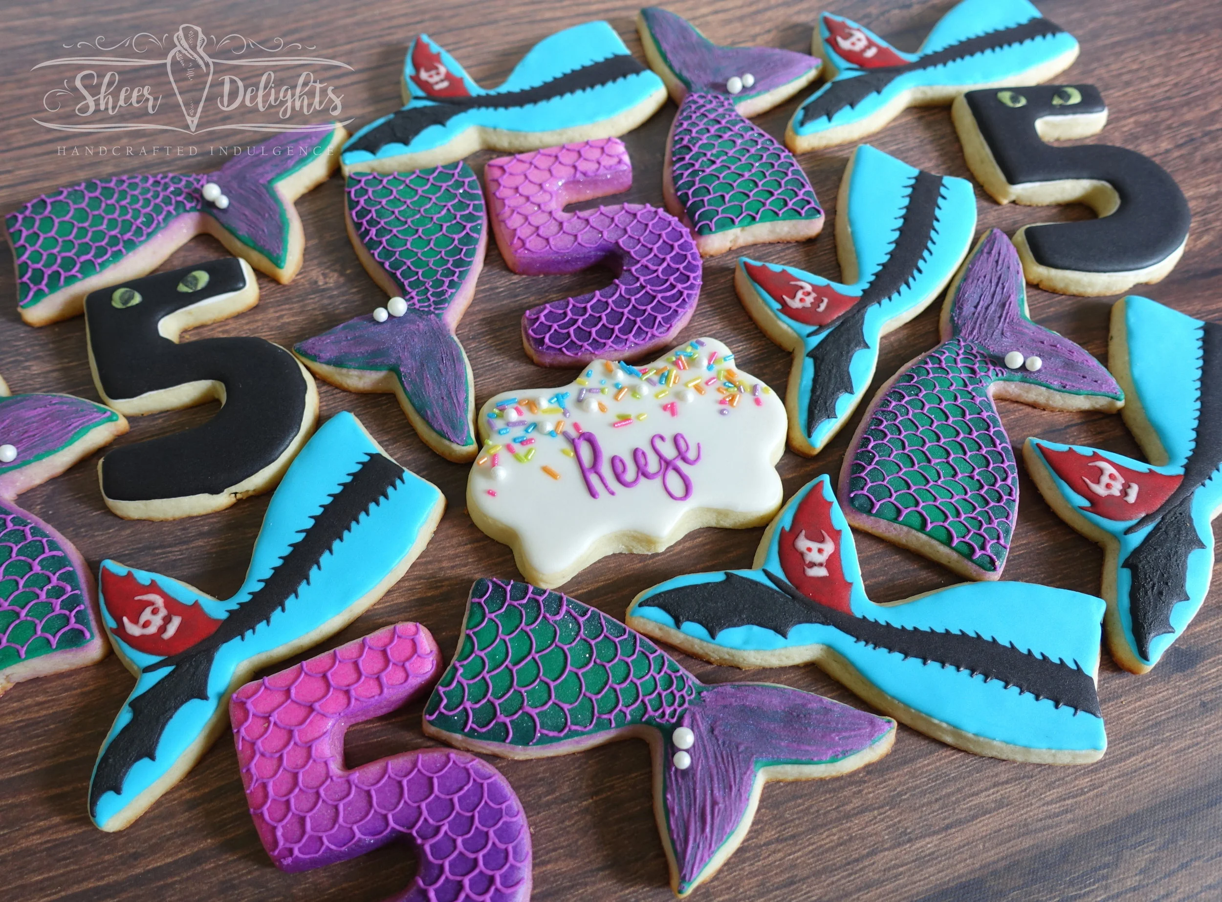 Dragon Tails and Mermaid Tails Cookies