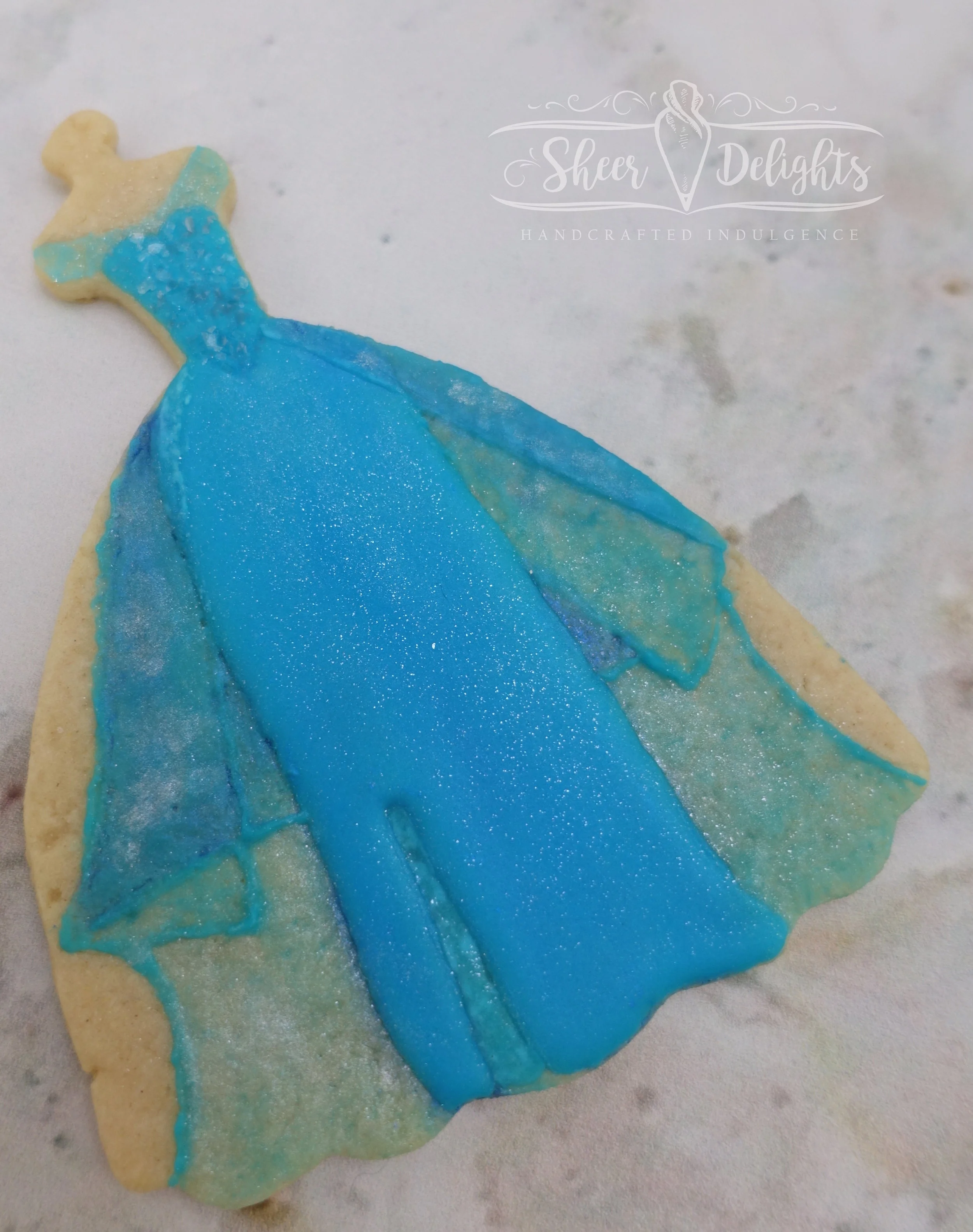 Disney Elsa Princess Dress Cookies