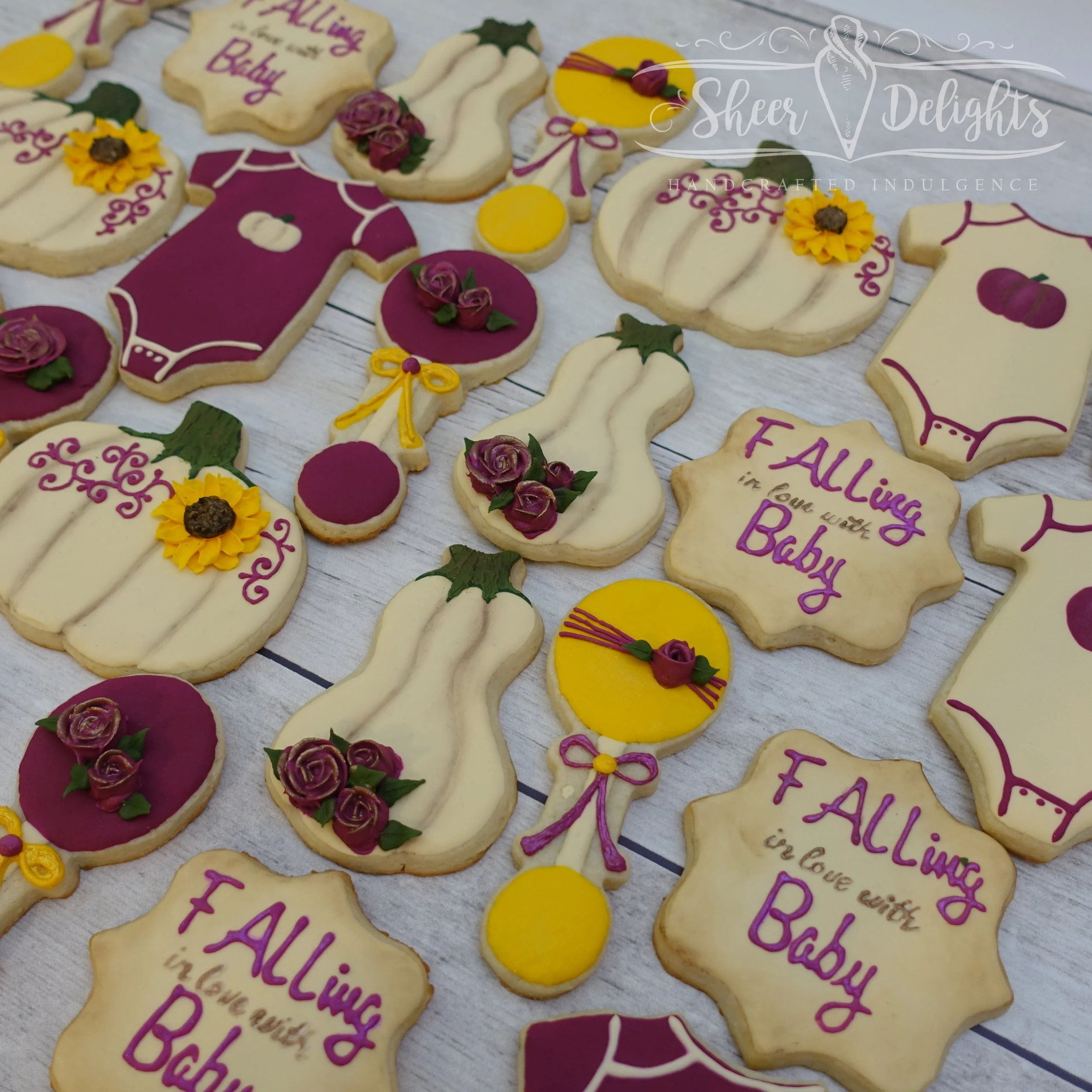 Falling in Love with Baby Baby Shower Cookies