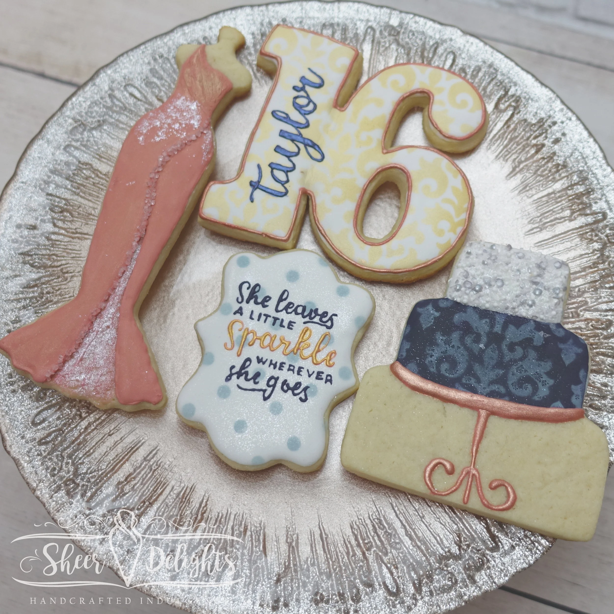 Sweet Sixteen Birthday Cookies