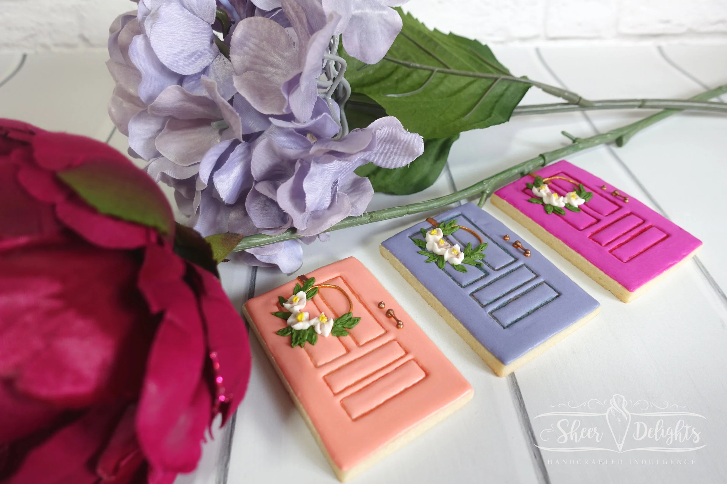 Magnolia Wreath House Warming Door Cookies