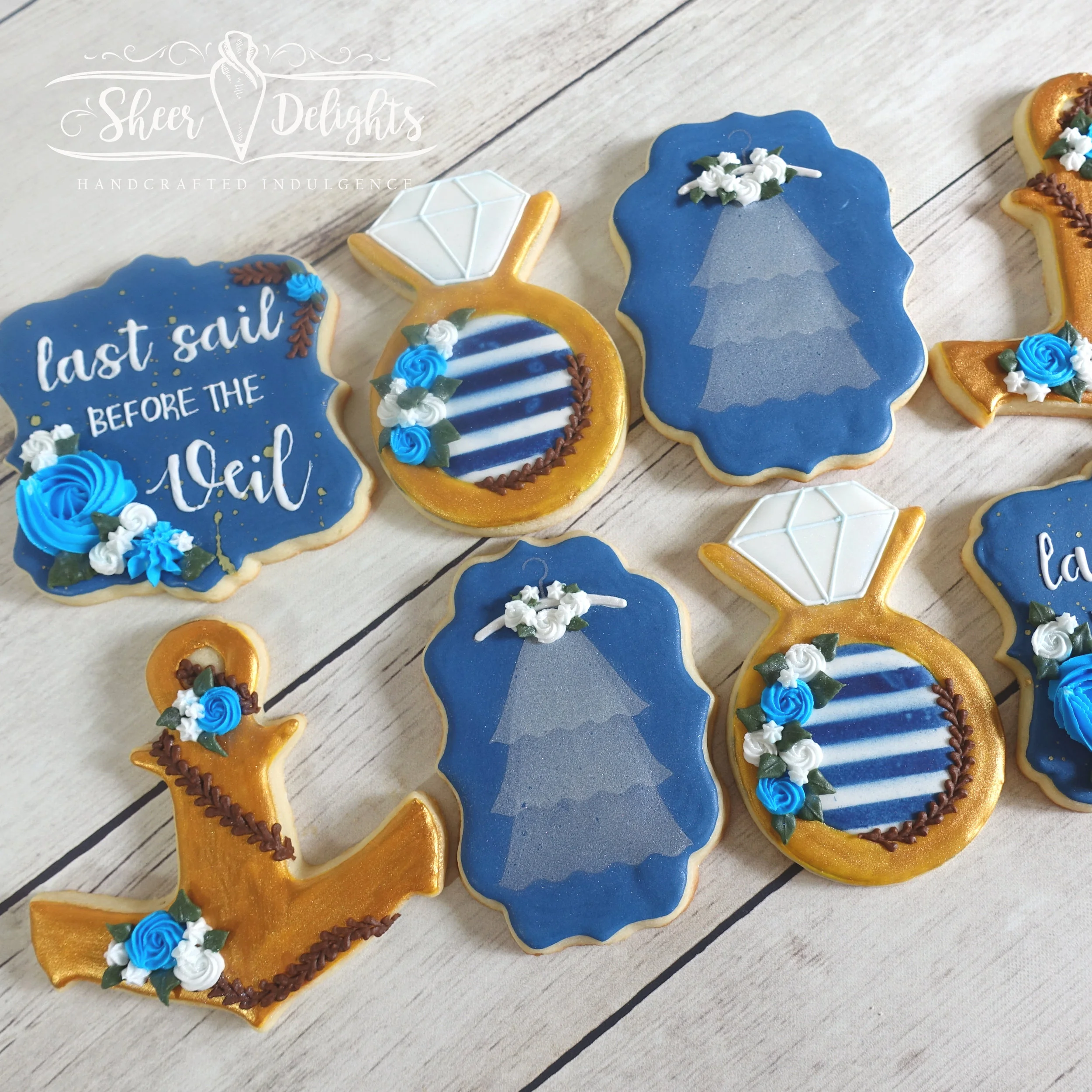 Last Sail Before the Veil Bachelorette Cookies