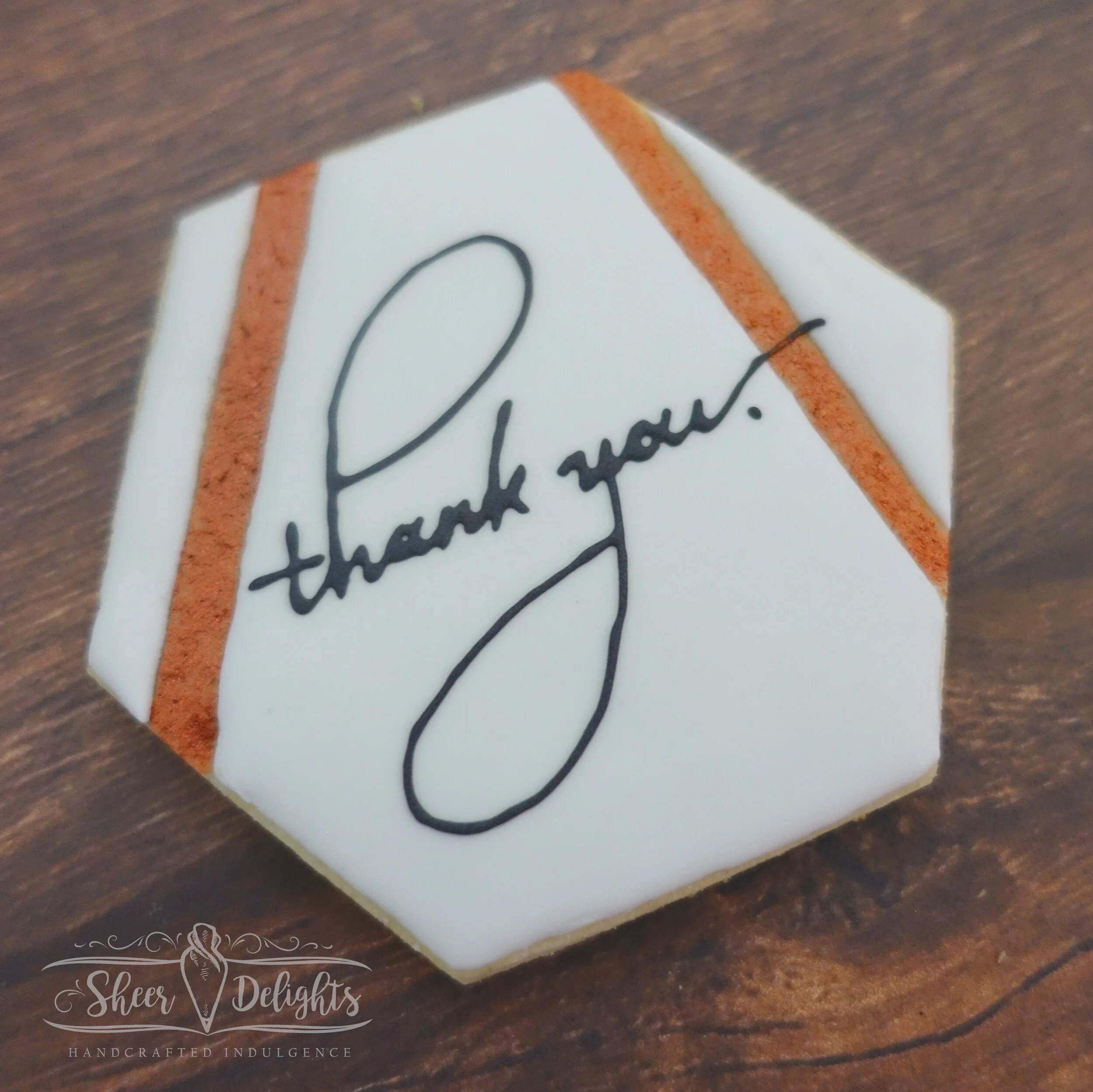 Hexagon Thank You Cookies