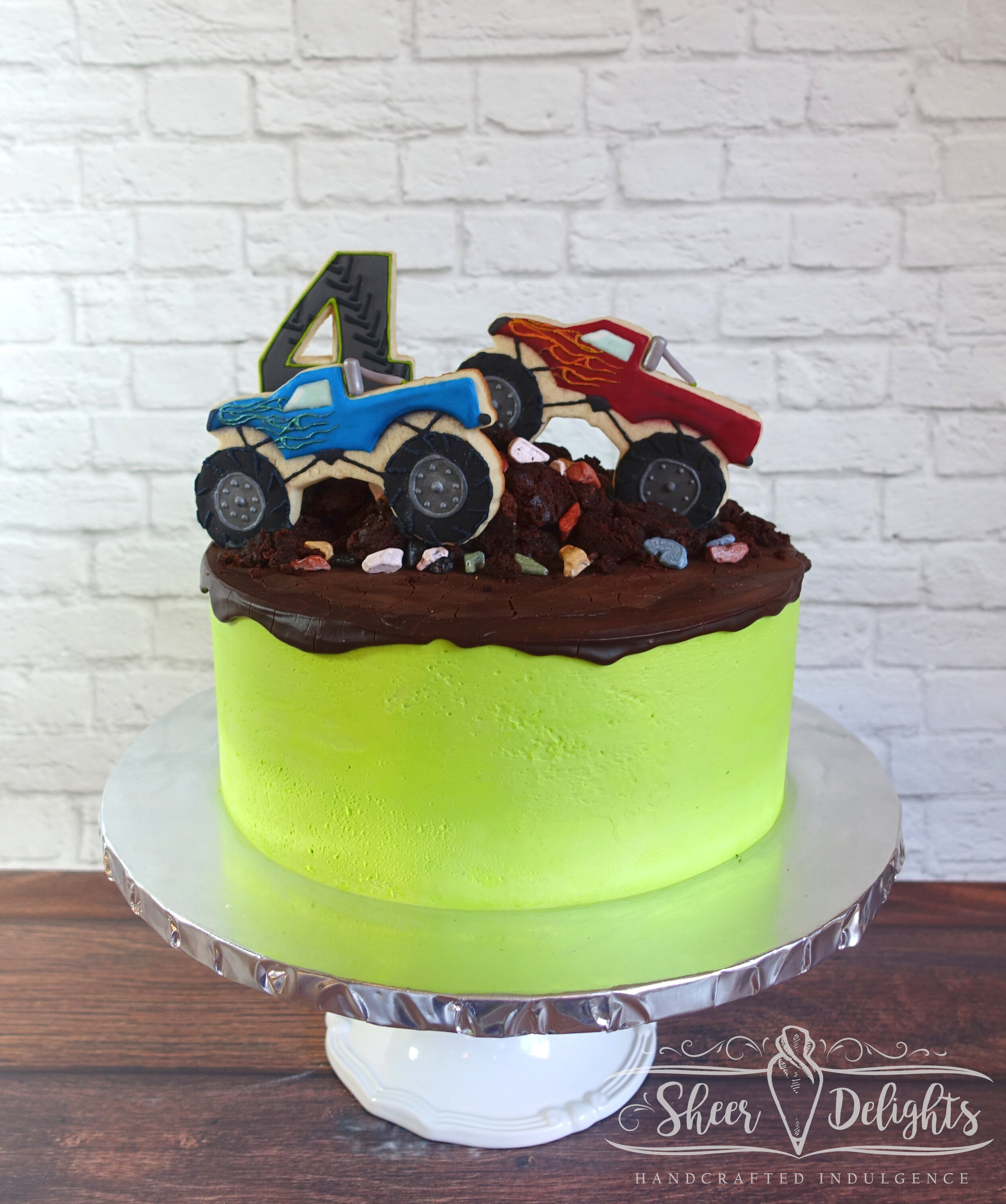 Monster Truck Birthday Cake