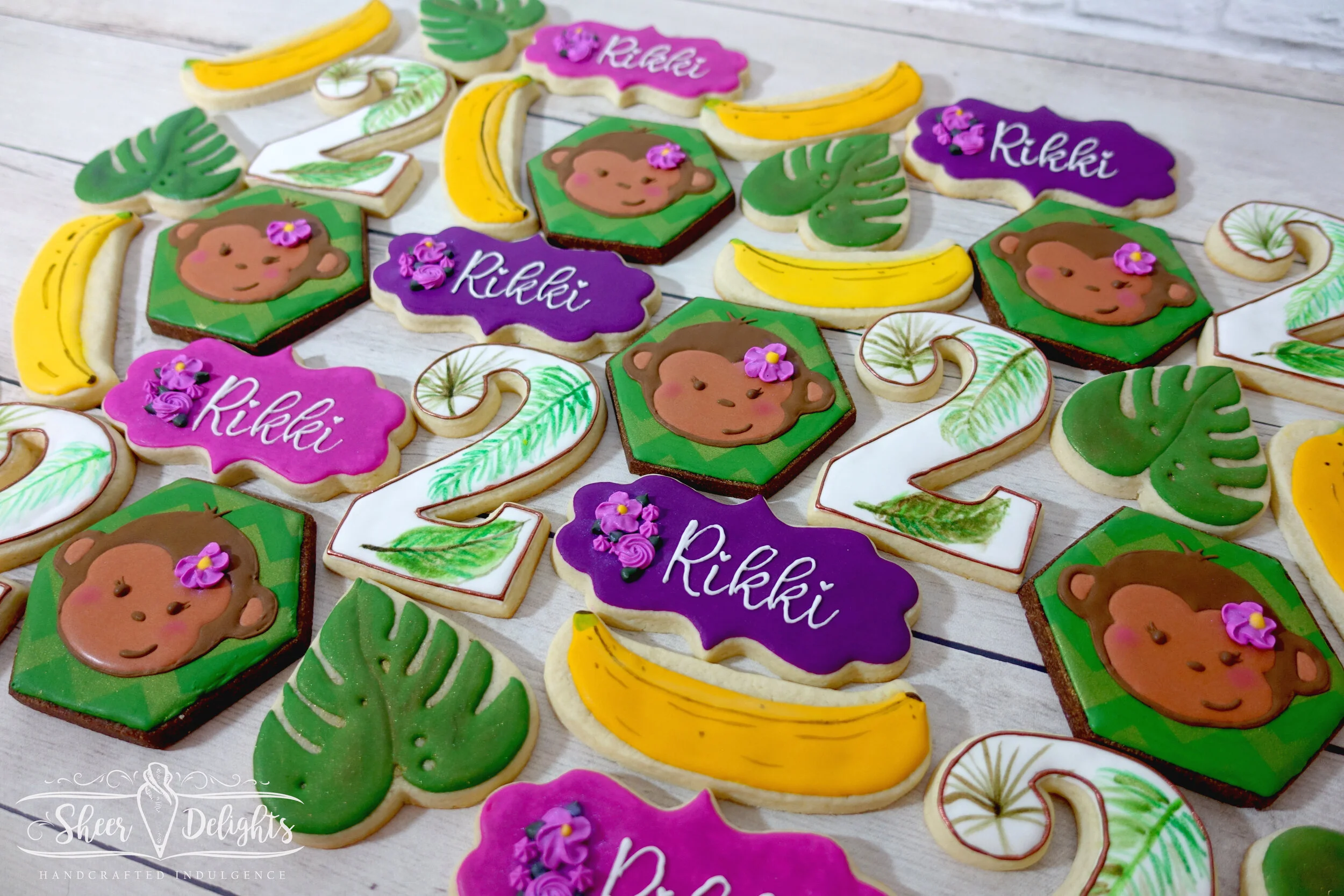 Girl Monkey Jungle Cookies