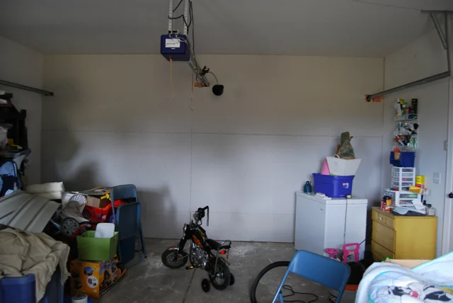 So, the garage door is on the other side of this.
