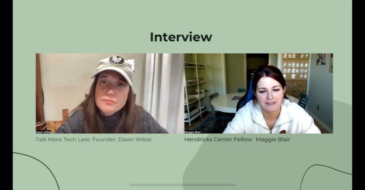 Loved this interview with Maggie, who was a former youth student of ours 🥰 all grown up and making her way. Take a few minutes to watch the highlights and remember to TALK MORE with kids about the issues online, help get KOSA passed &amp; take care 